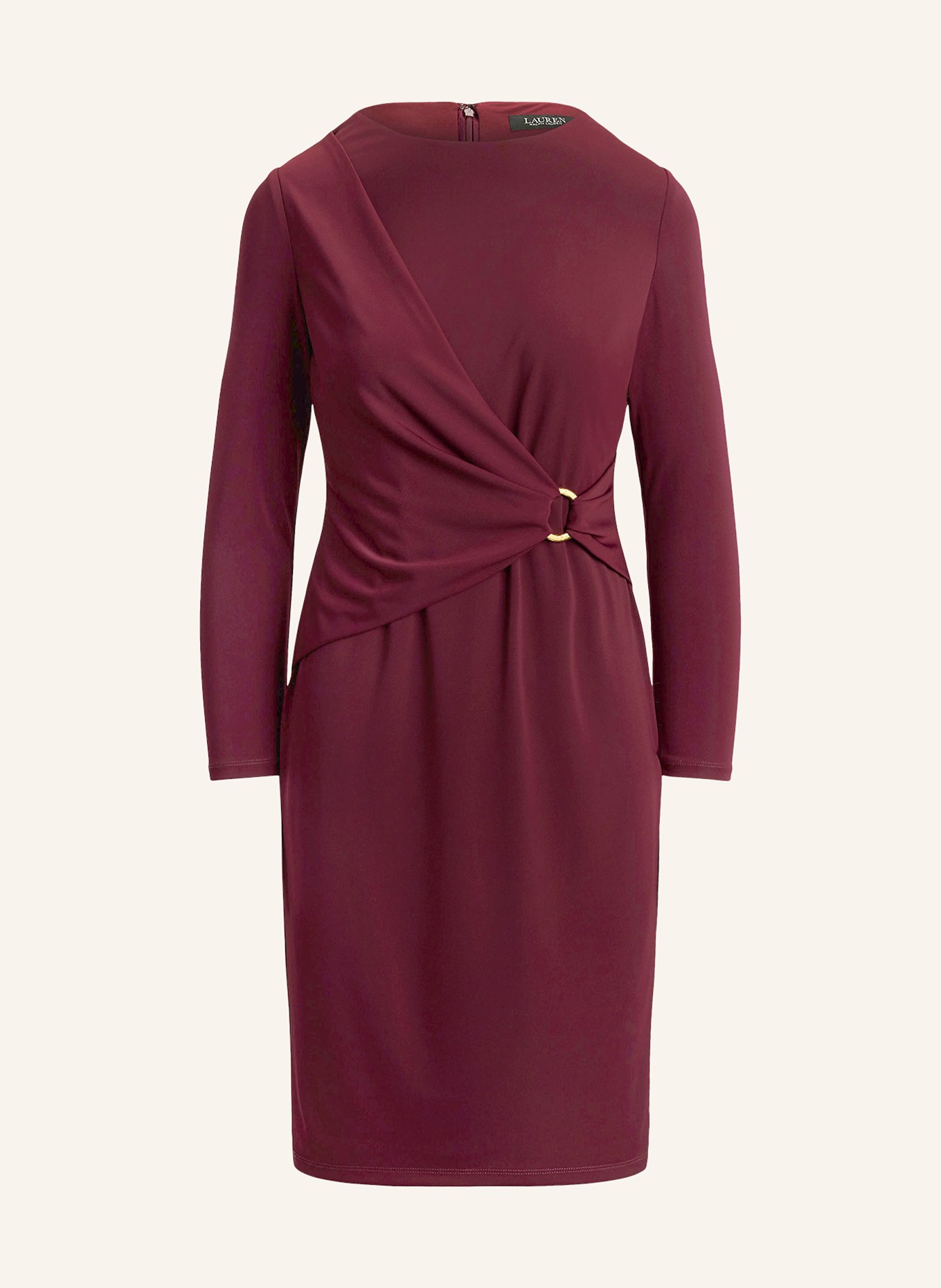 LAUREN RALPH LAUREN Jerseykleid: DUNKELROT