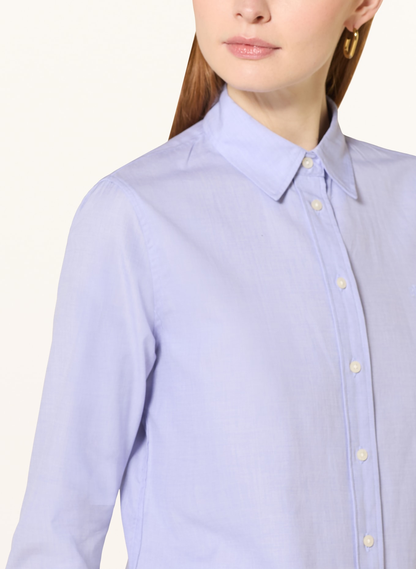 LAUREN RALPH LAUREN shirt blouse: LIGHT BLUE