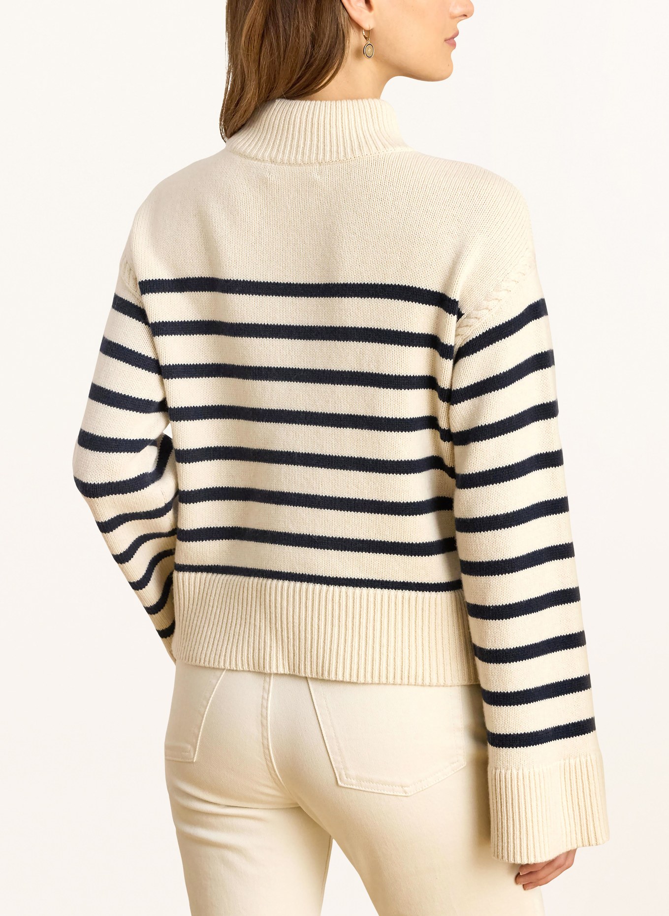 LAUREN RALPH LAUREN sweter: KREMOWY / GRANATOWY
