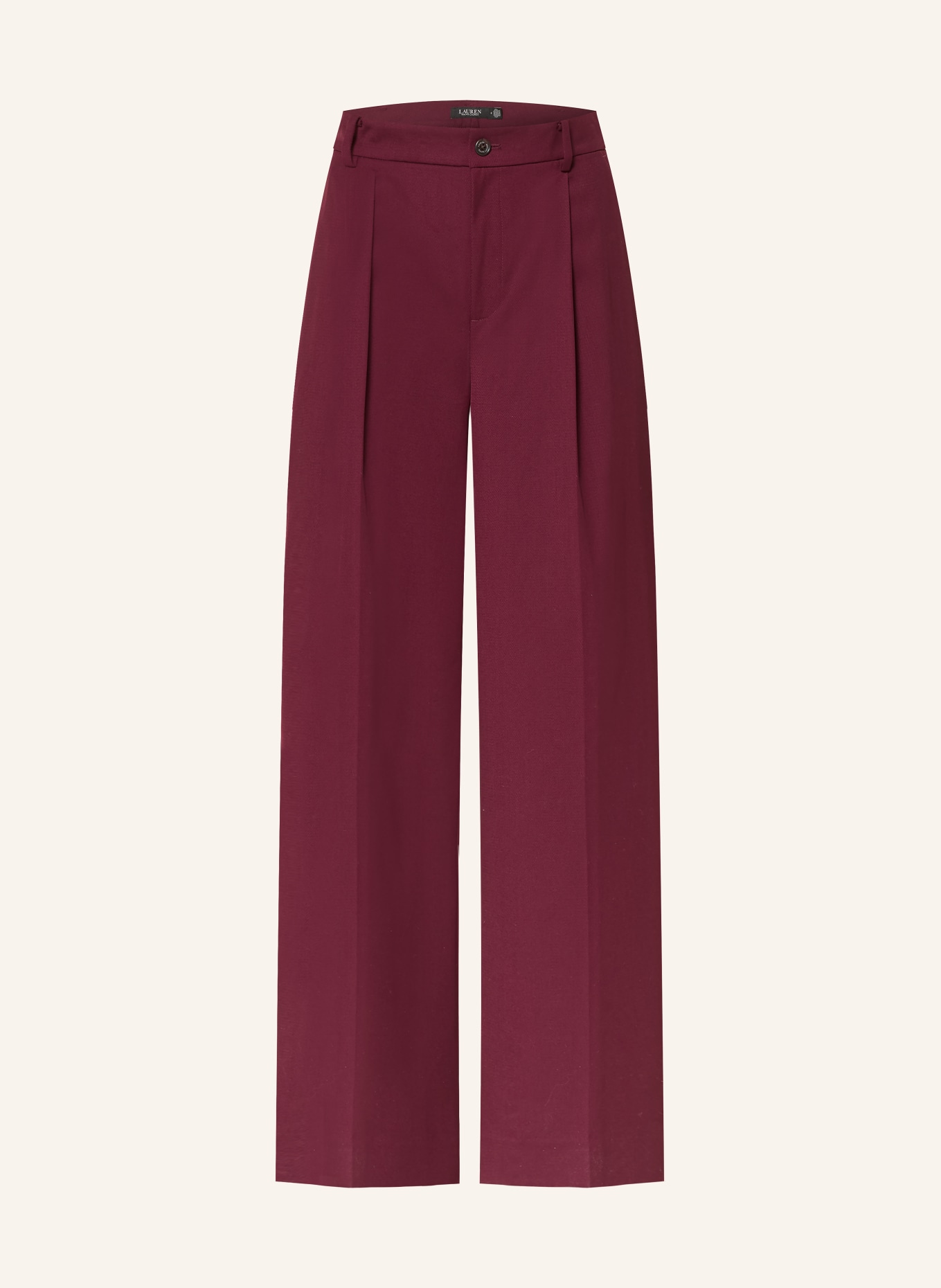 LAUREN RALPH LAUREN marlene pants: DARK RED