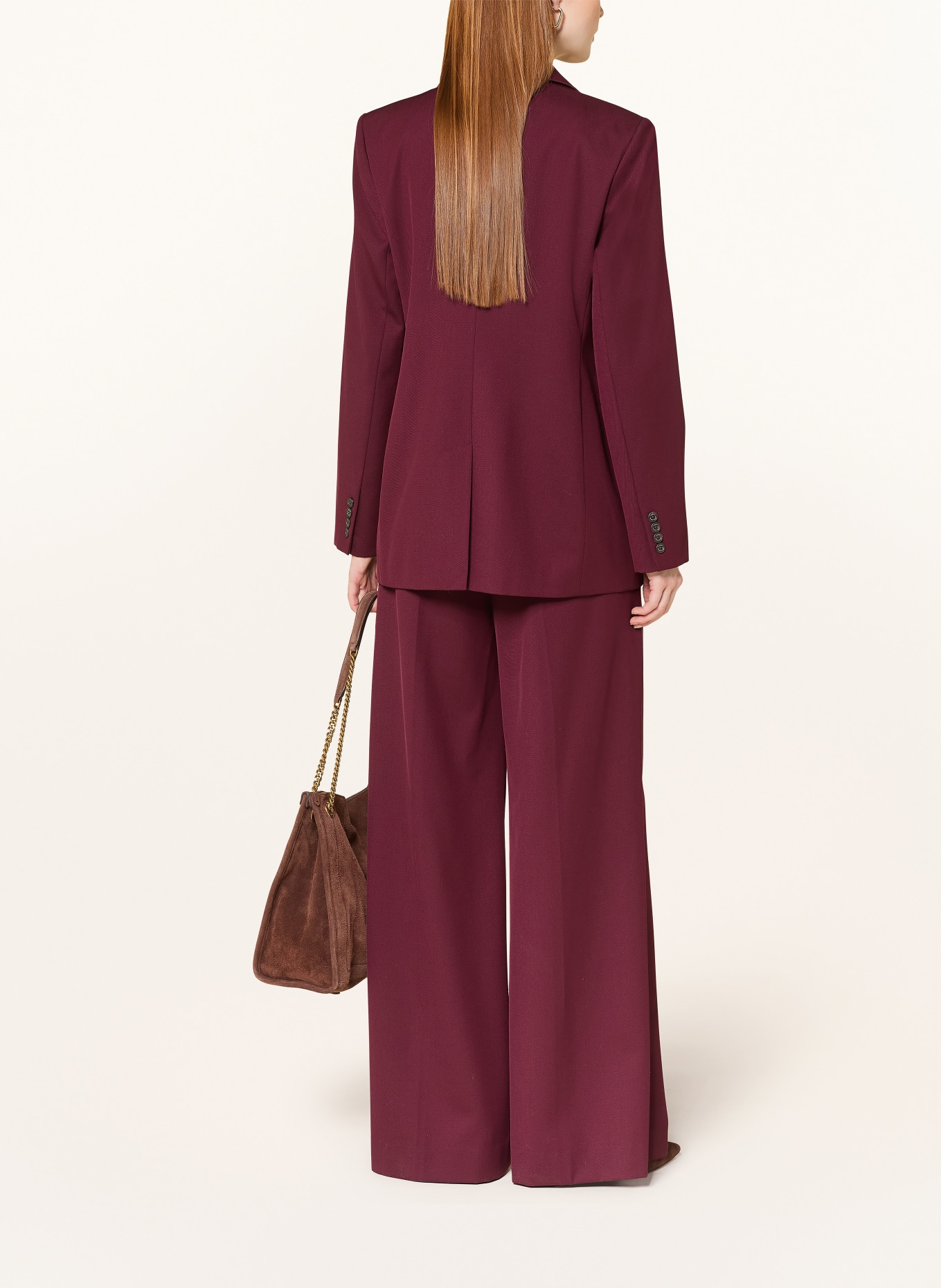 LAUREN RALPH LAUREN marlene pants: DARK RED