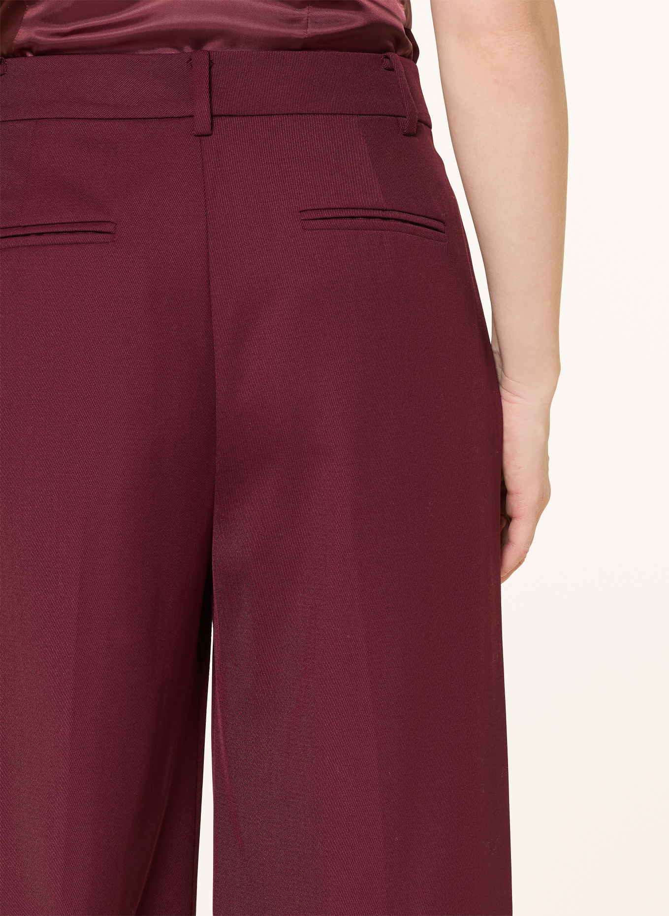 LAUREN RALPH LAUREN marlene pants: DARK RED