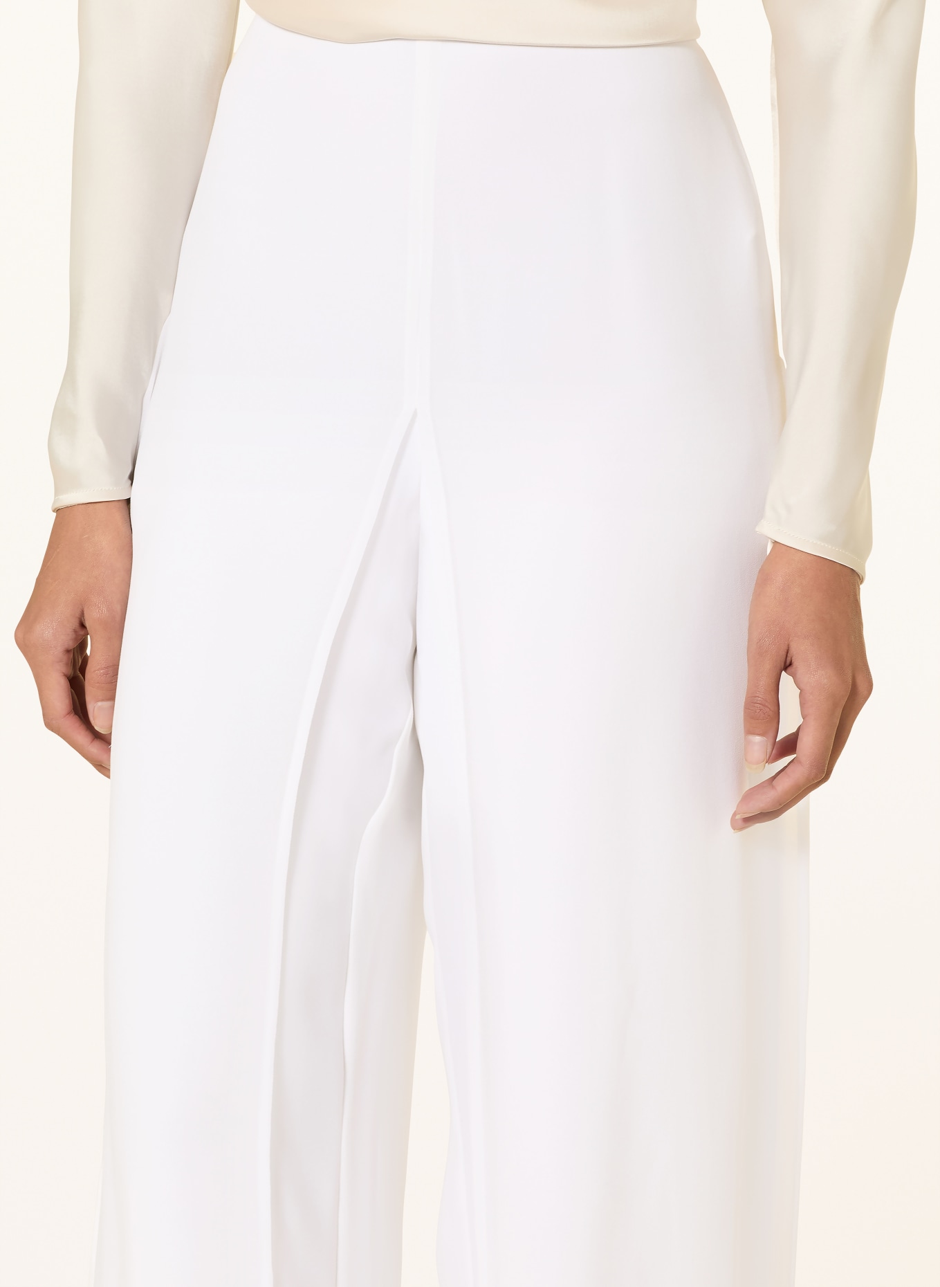 LAUREN RALPH LAUREN kalhoty Marlene: BÍLÁ