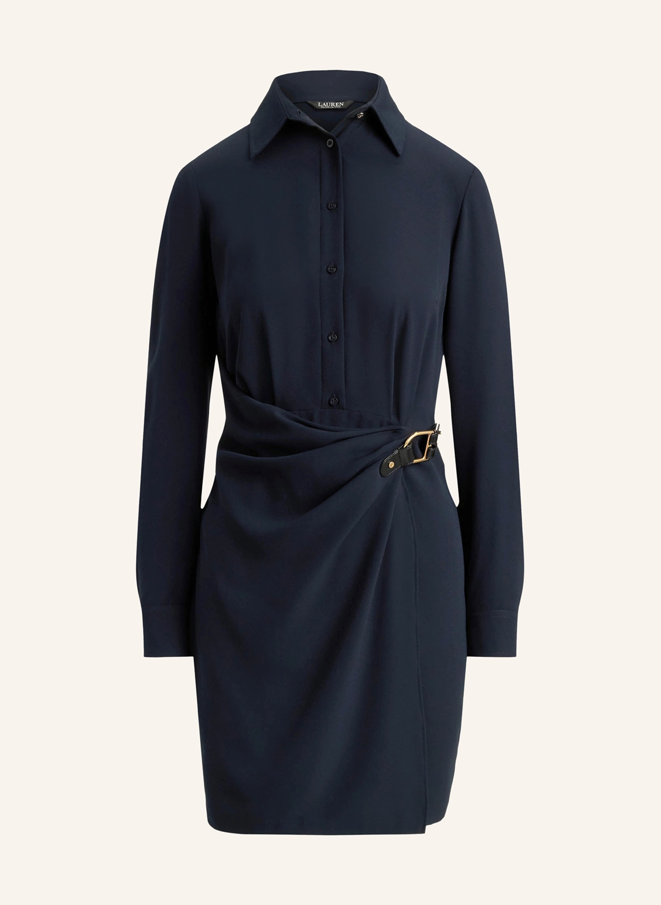 LAUREN RALPH LAUREN Hemdblusenkleid: DUNKELBLAU