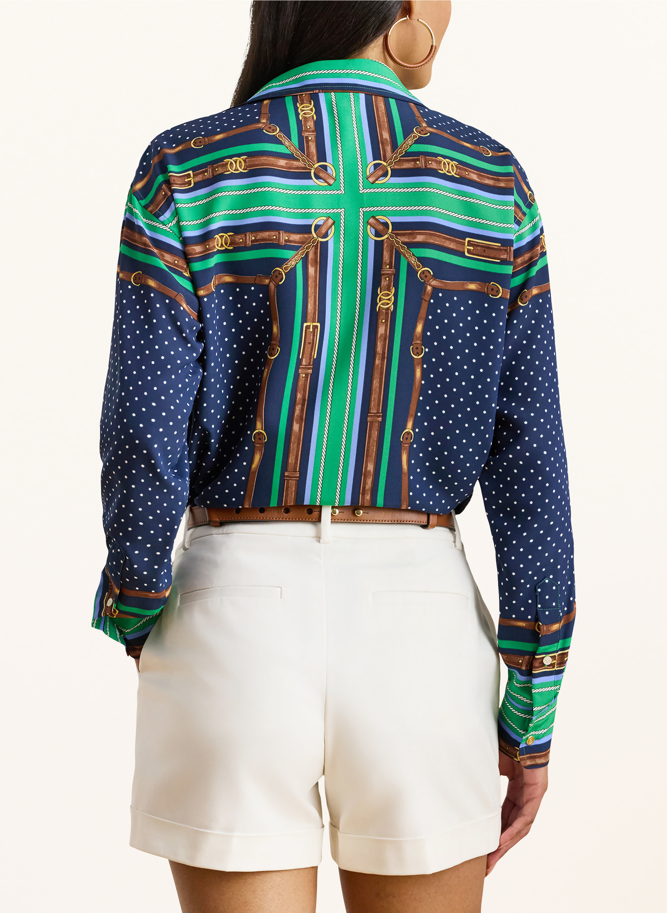 LAUREN RALPH LAUREN koszula: GRANATOWY / BRĄZOWY / ZIELONY