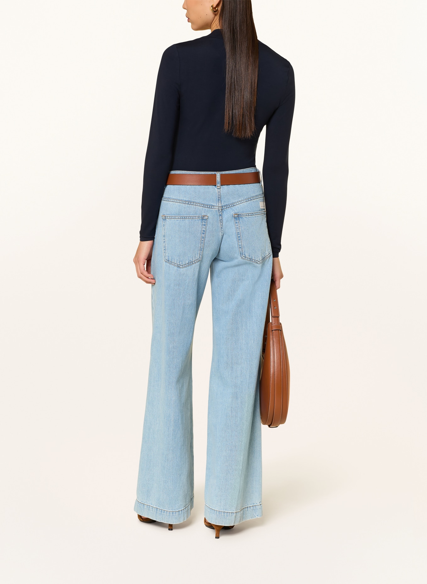 LAUREN RALPH LAUREN long-sleeved shirt: DARK BLUE