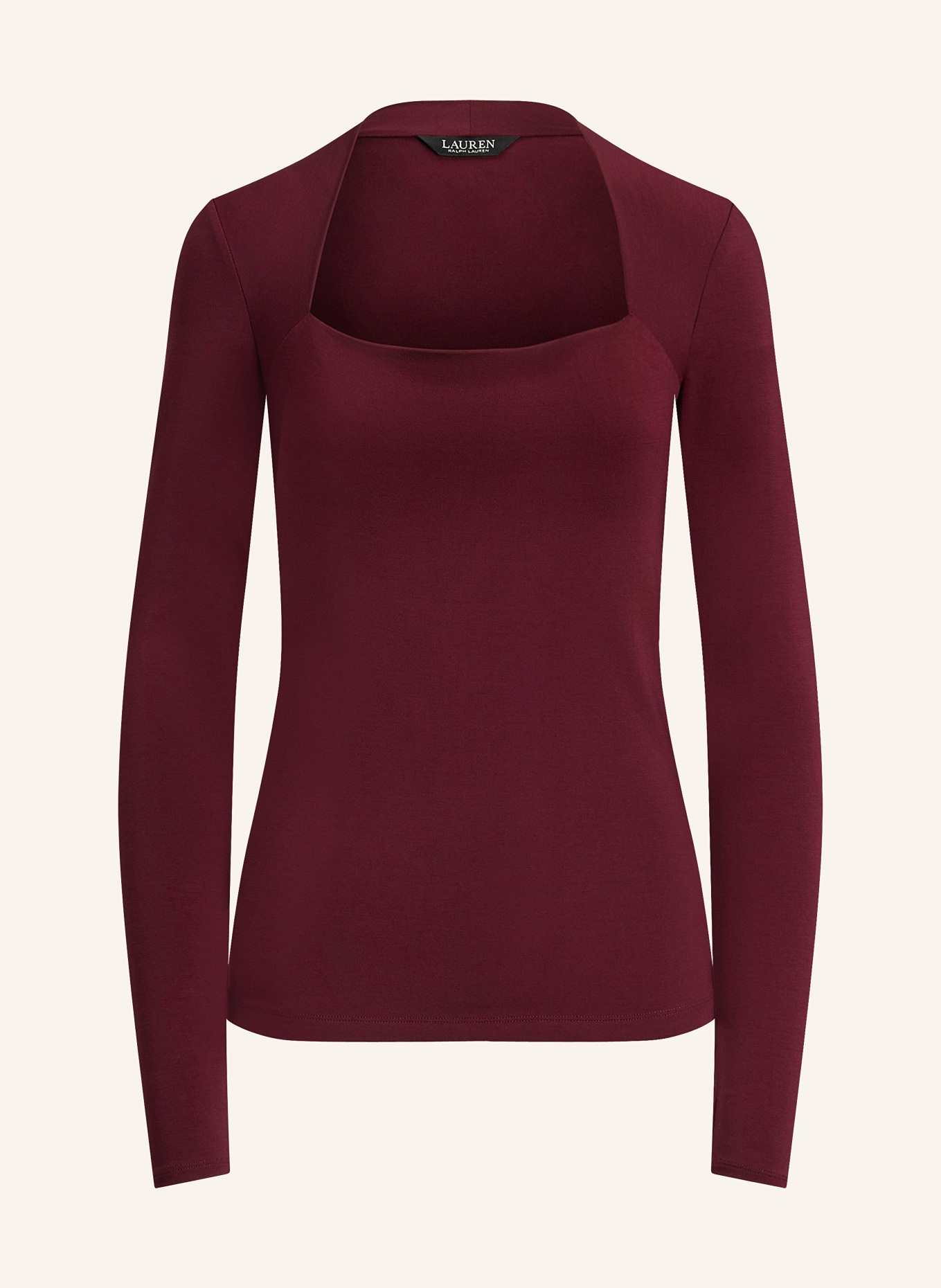 LAUREN RALPH LAUREN long-sleeved shirt: DARK RED