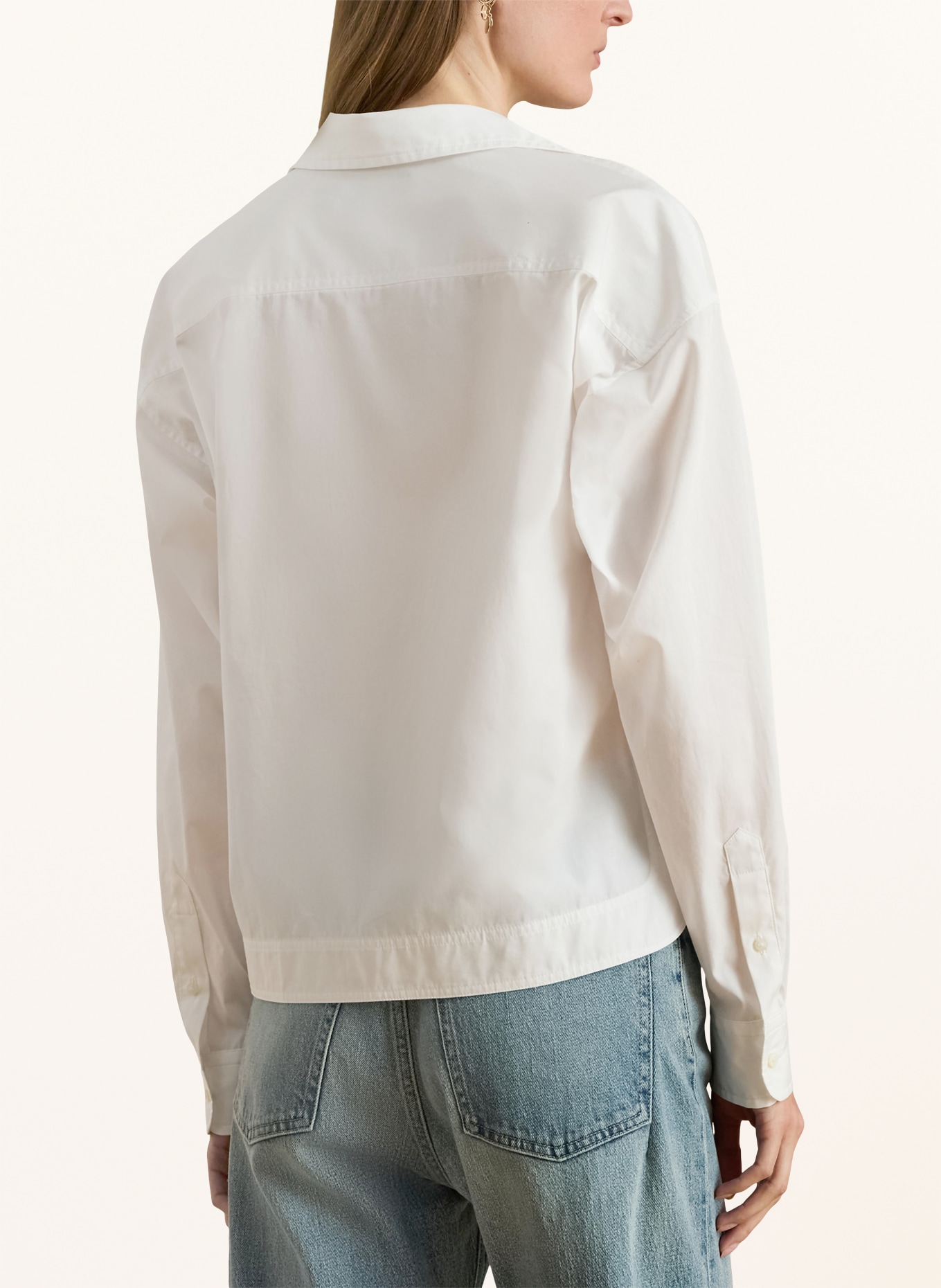 LAUREN RALPH LAUREN blouse shirt: WHITE