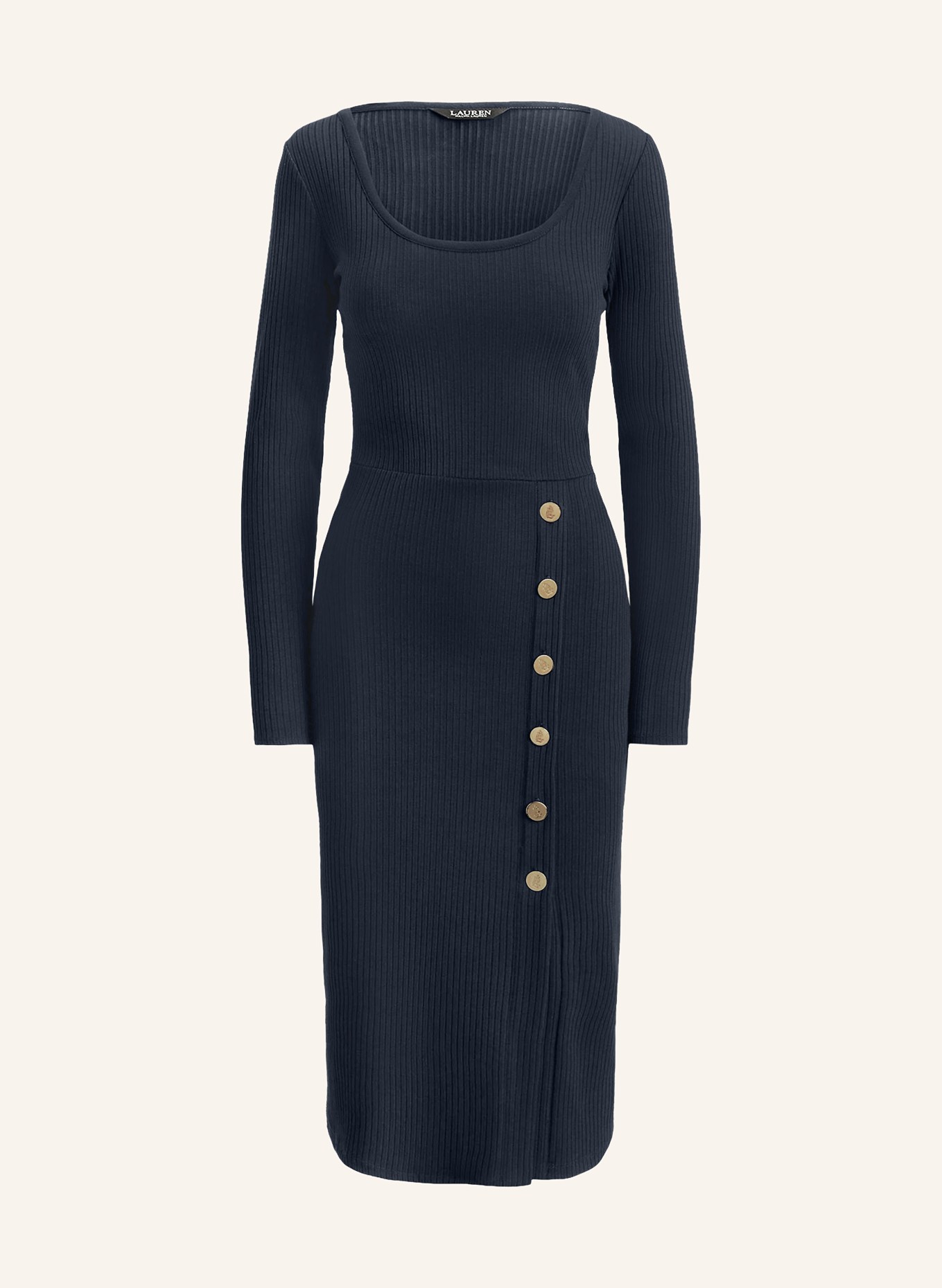 LAUREN RALPH LAUREN Jerseykleid: DUNKELBLAU