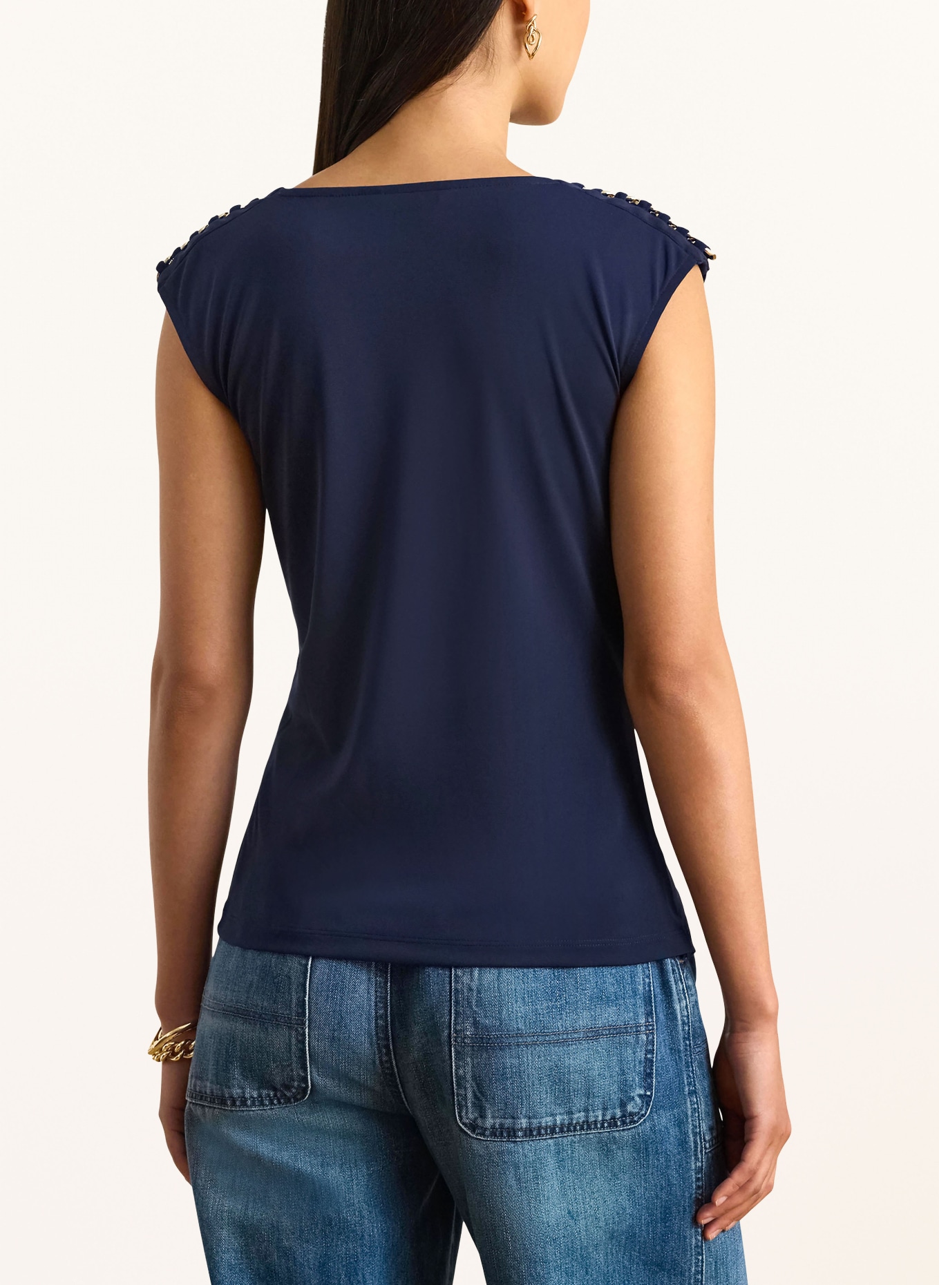 LAUREN RALPH LAUREN Top: DARK BLUE