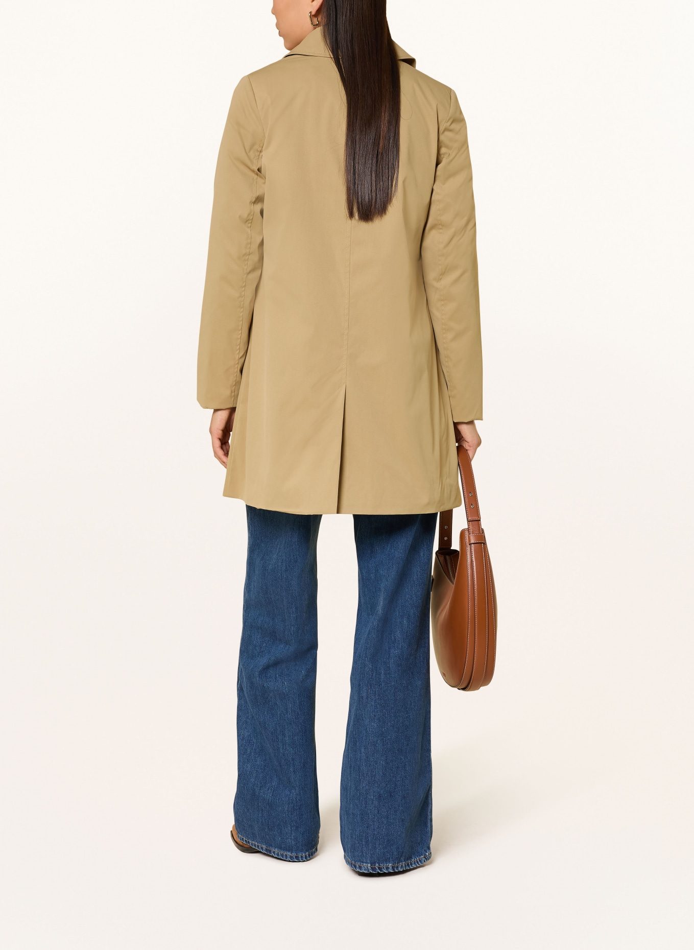 LAUREN RALPH LAUREN trench coat: LIGHT BROWN