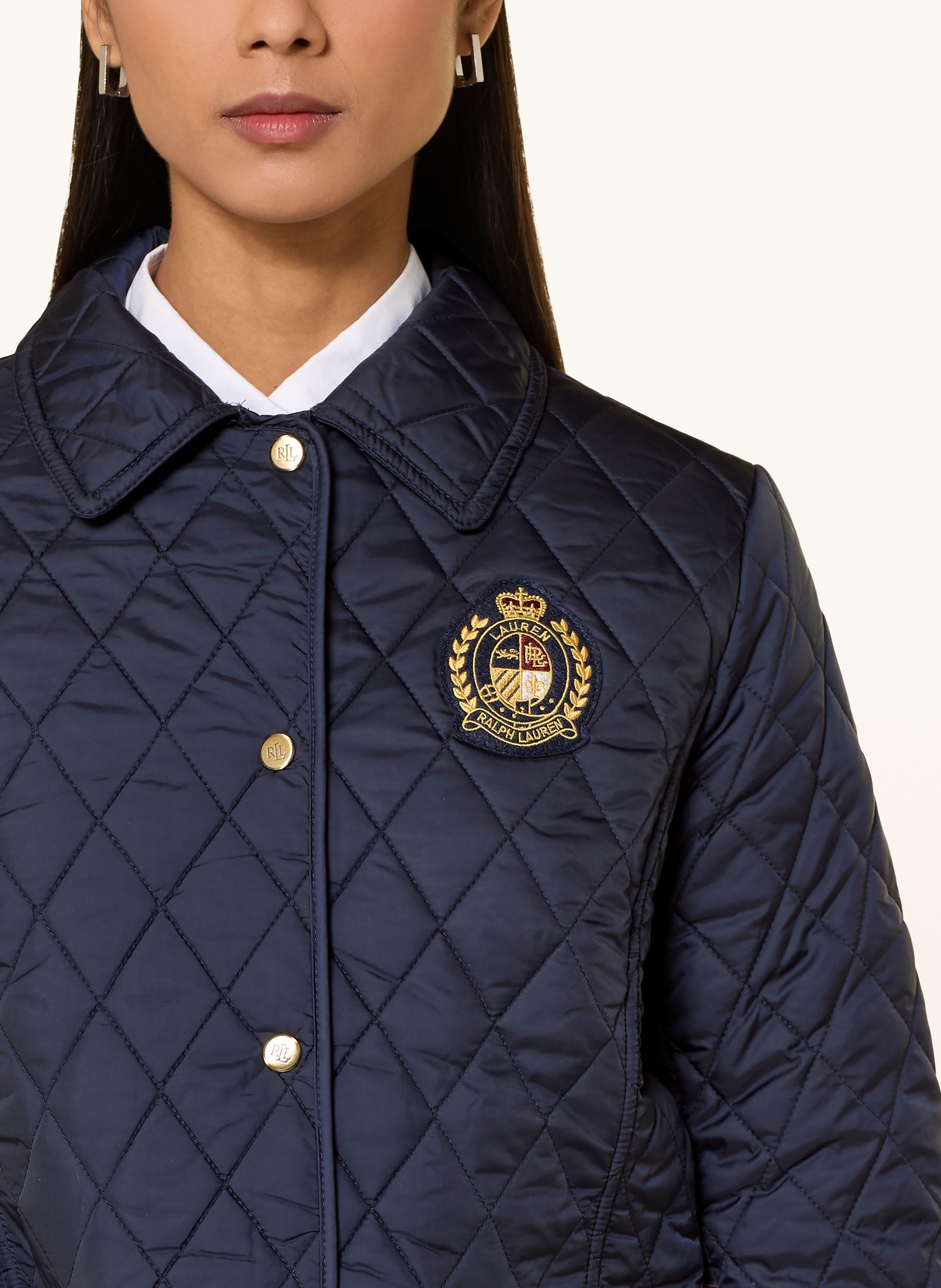 LAUREN RALPH LAUREN quilted jacket: DARK BLUE