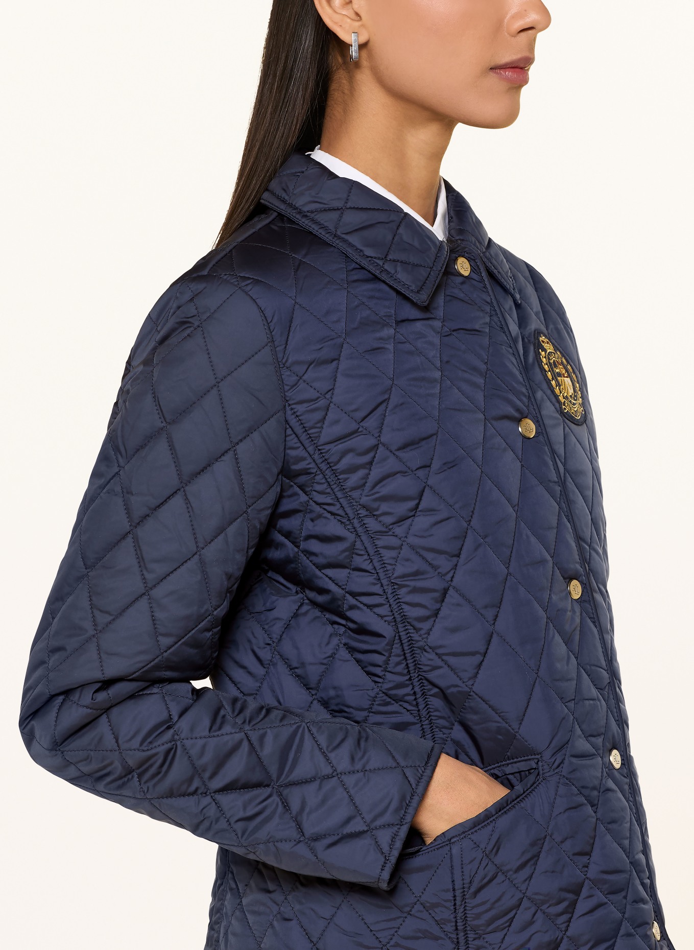 LAUREN RALPH LAUREN quilted jacket: DARK BLUE