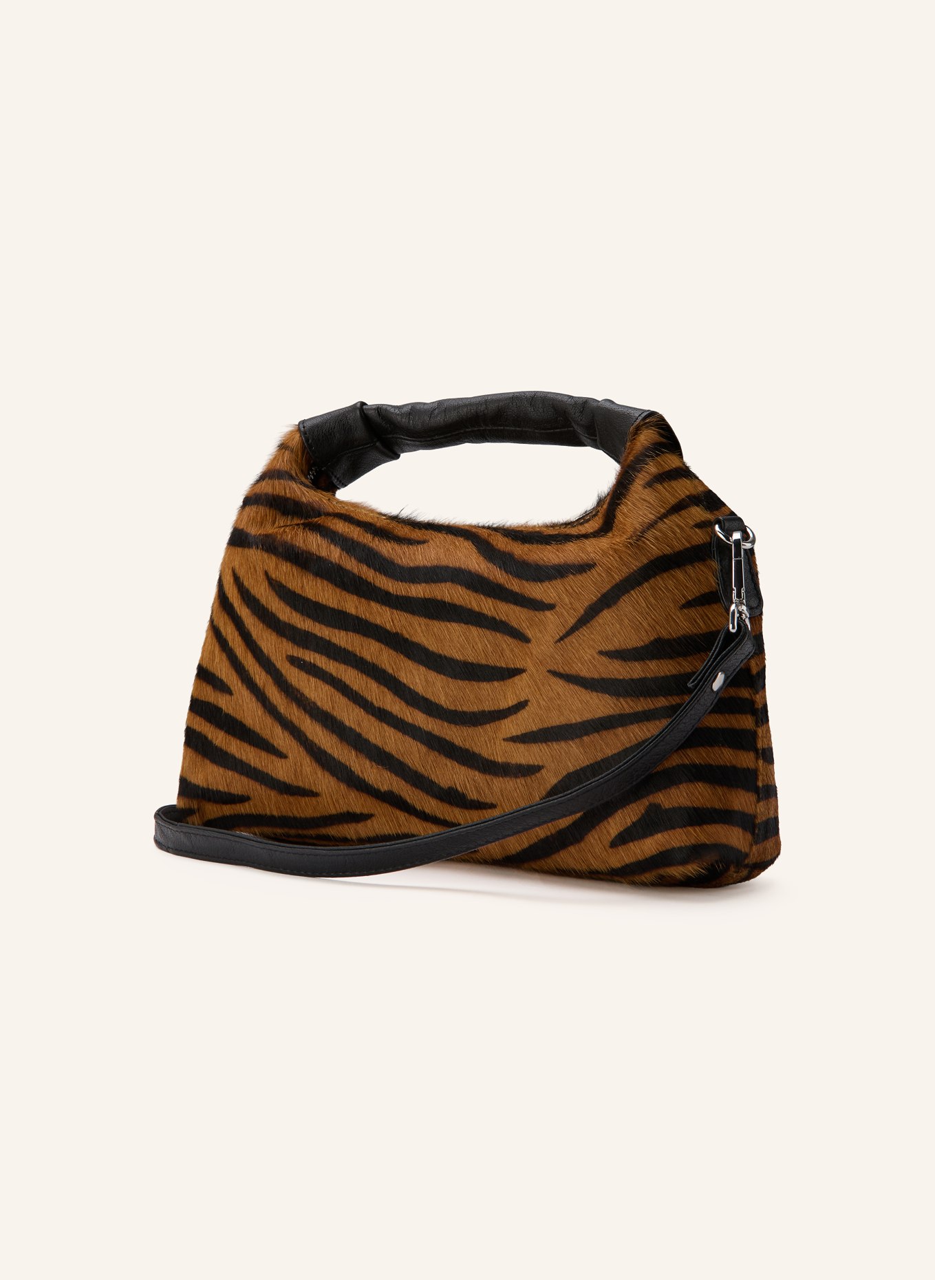 NÚNOO DANDY handbag: COGNAC / BLACK