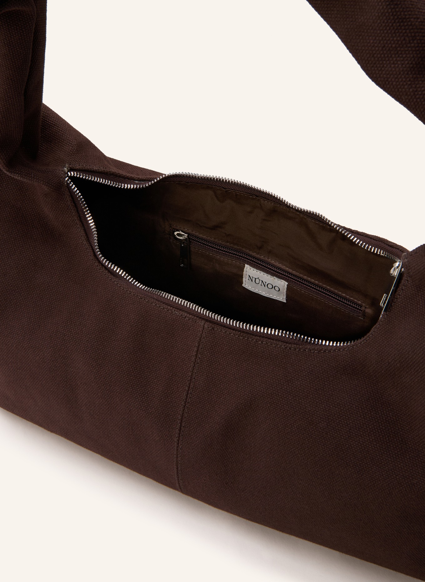 NÚNOO BIG ALMA handbag: DARK BROWN