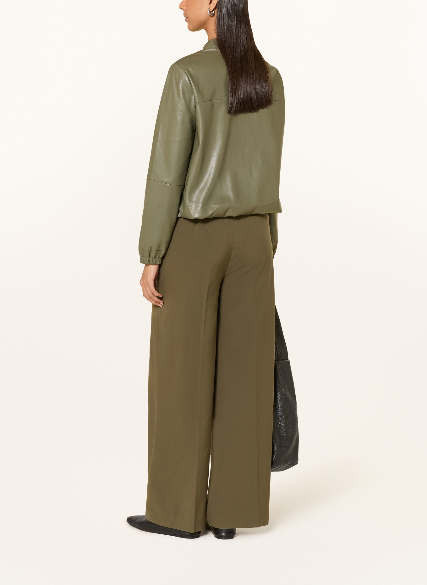 BETTY&CO Leather-look blouson: OLIVE