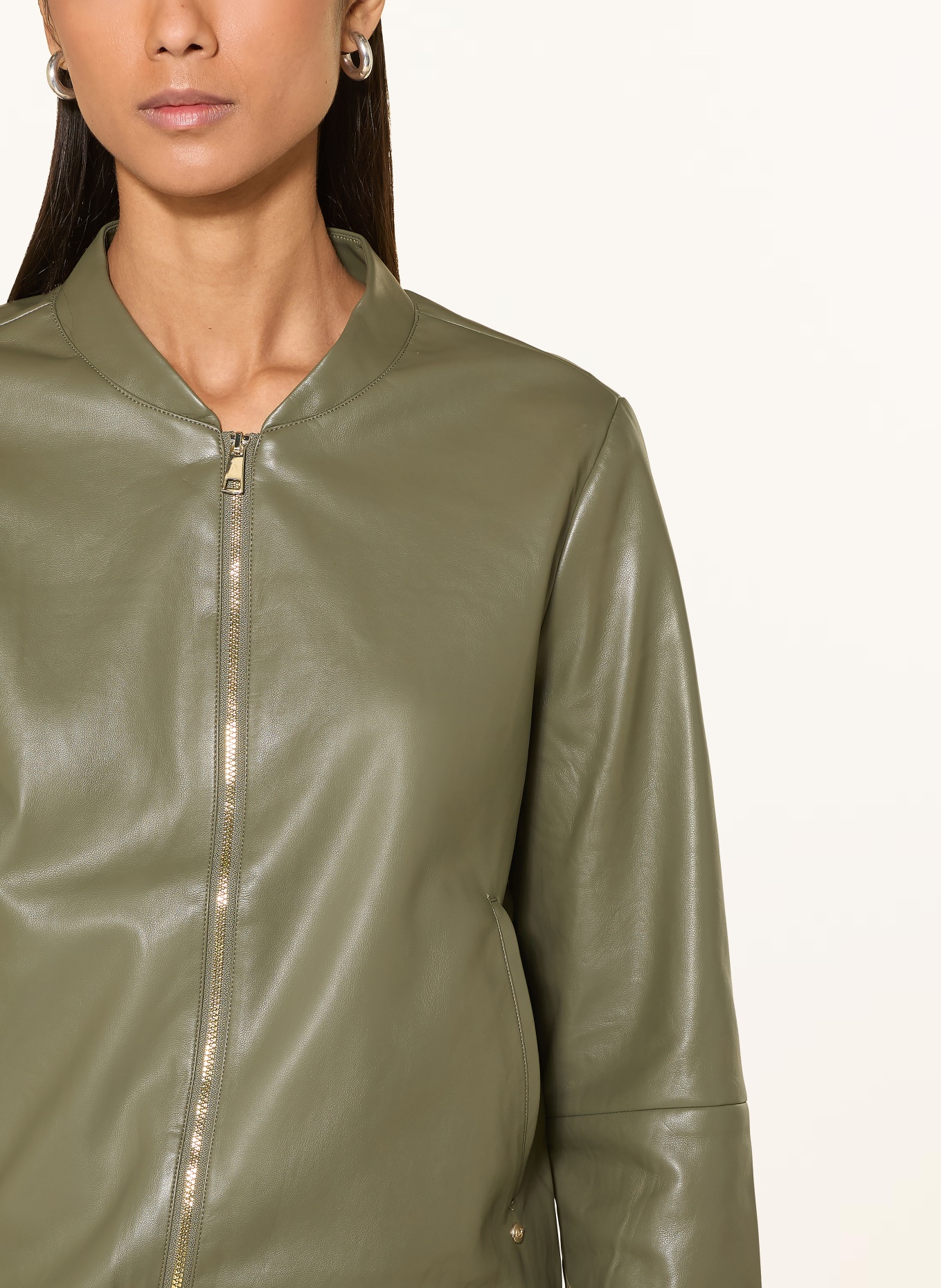 BETTY&CO Leather-look blouson: OLIVE