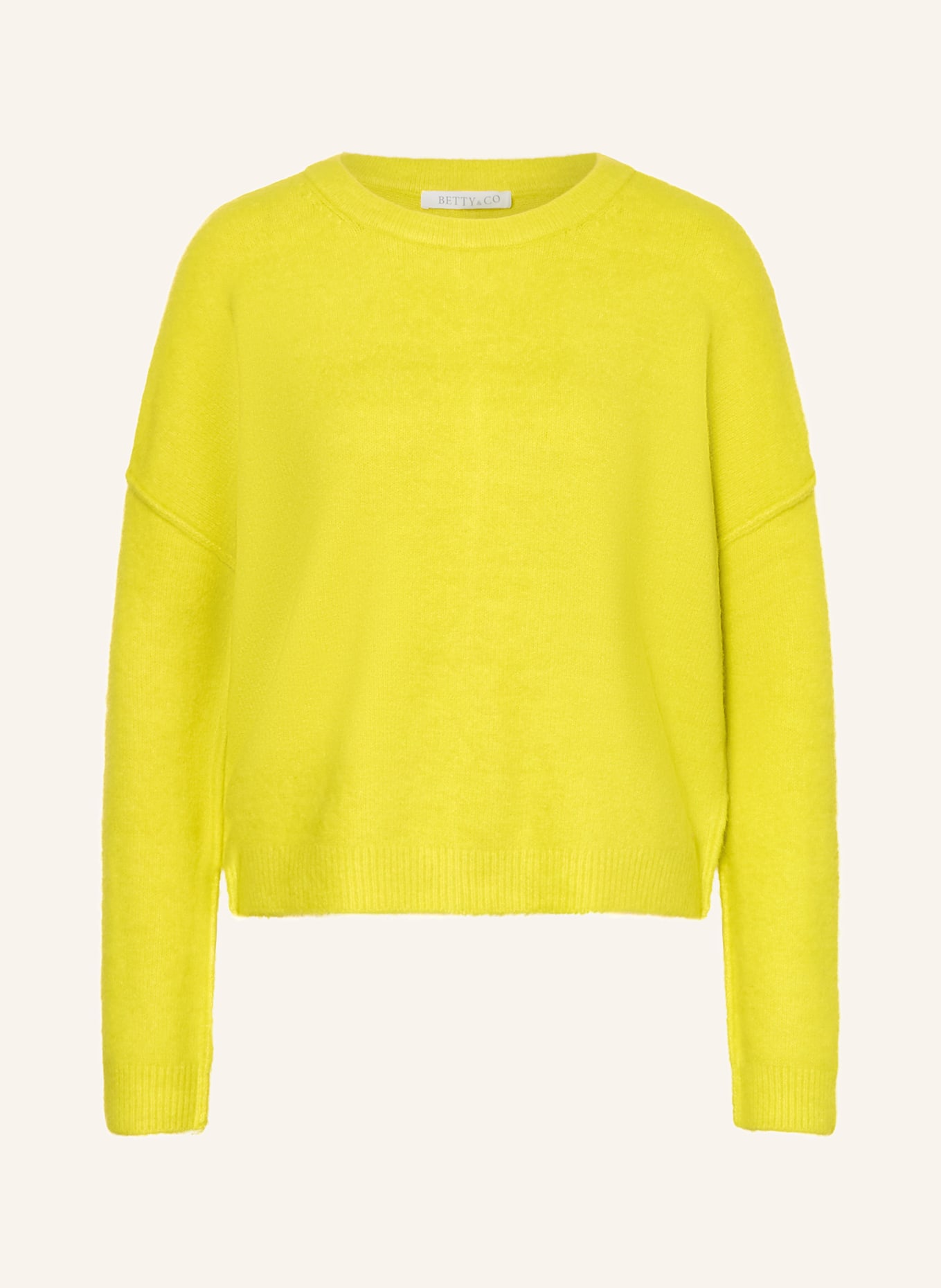 BETTY&CO sweter: JASKRAWY ŻÓŁTY