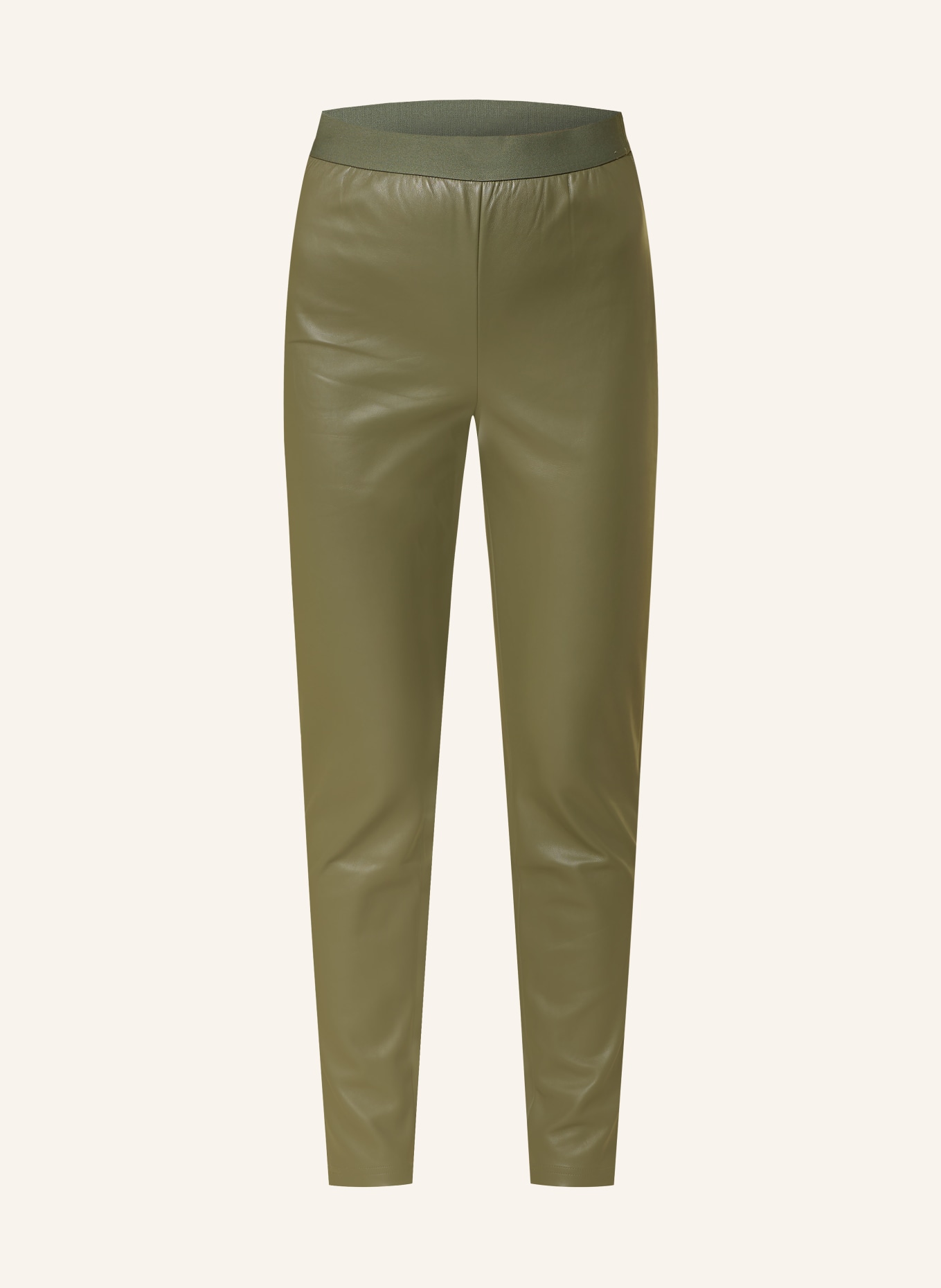 BETTY&CO Leather-look leggings: OLIVE