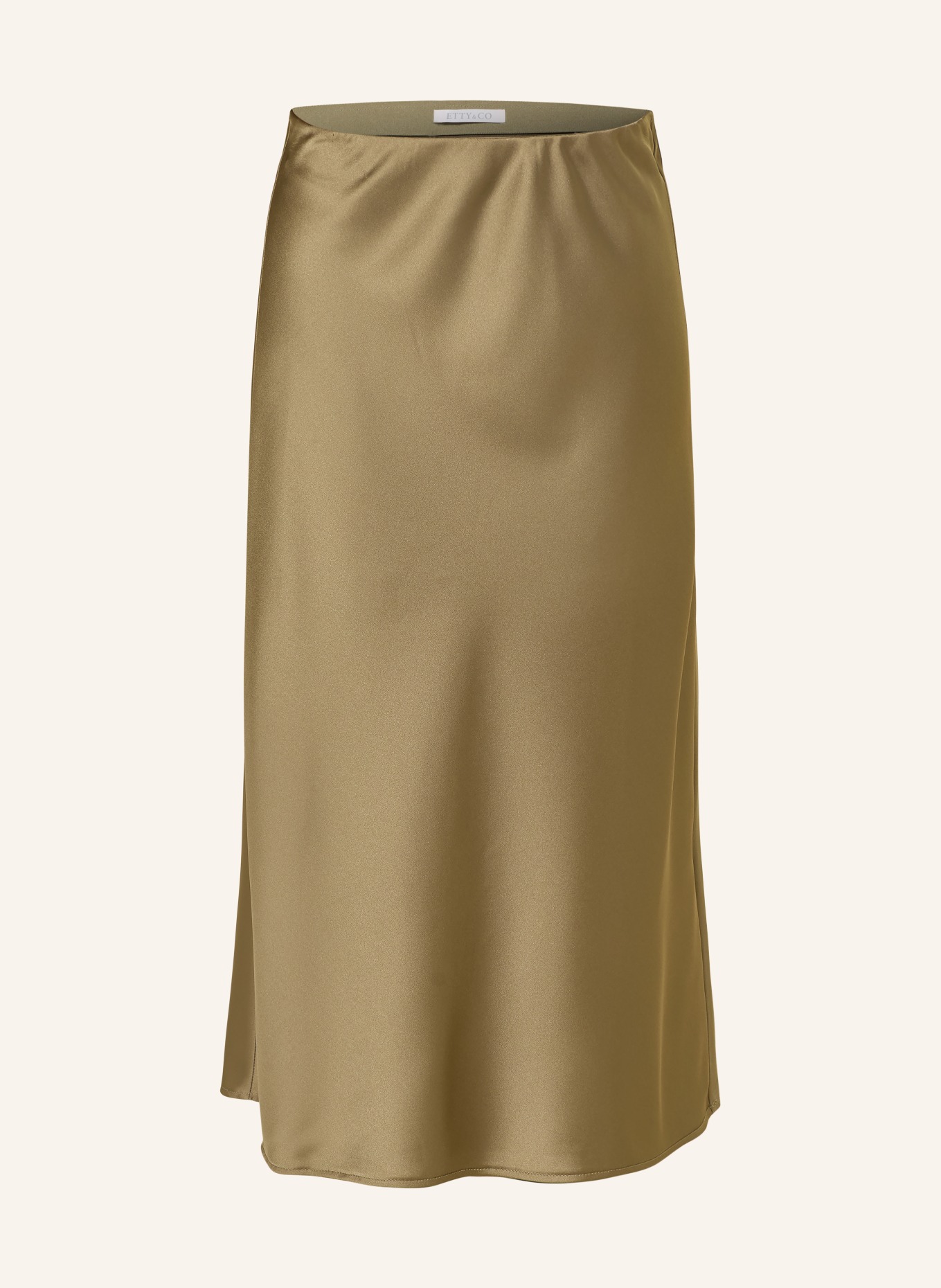 BETTY&CO satin skirt: OLIVE