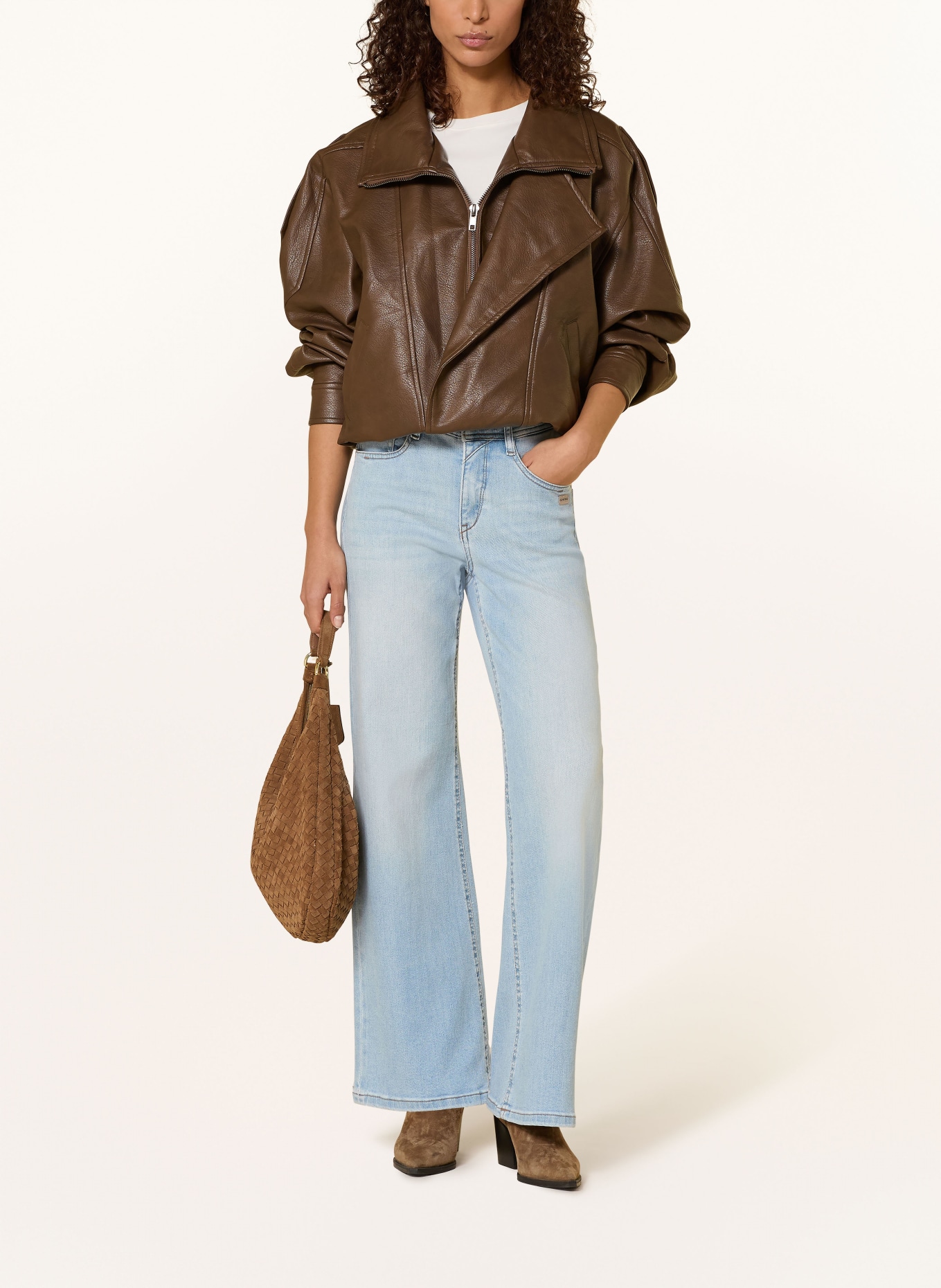 GANG Džíny s širokými nohavicemi 94AMELIE: 7520 chilled blue