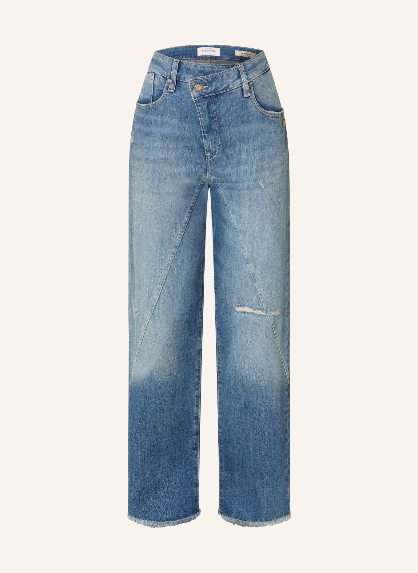 GANG Wide Leg Jeans 94CAROLINA: 7773 destroyed midblue