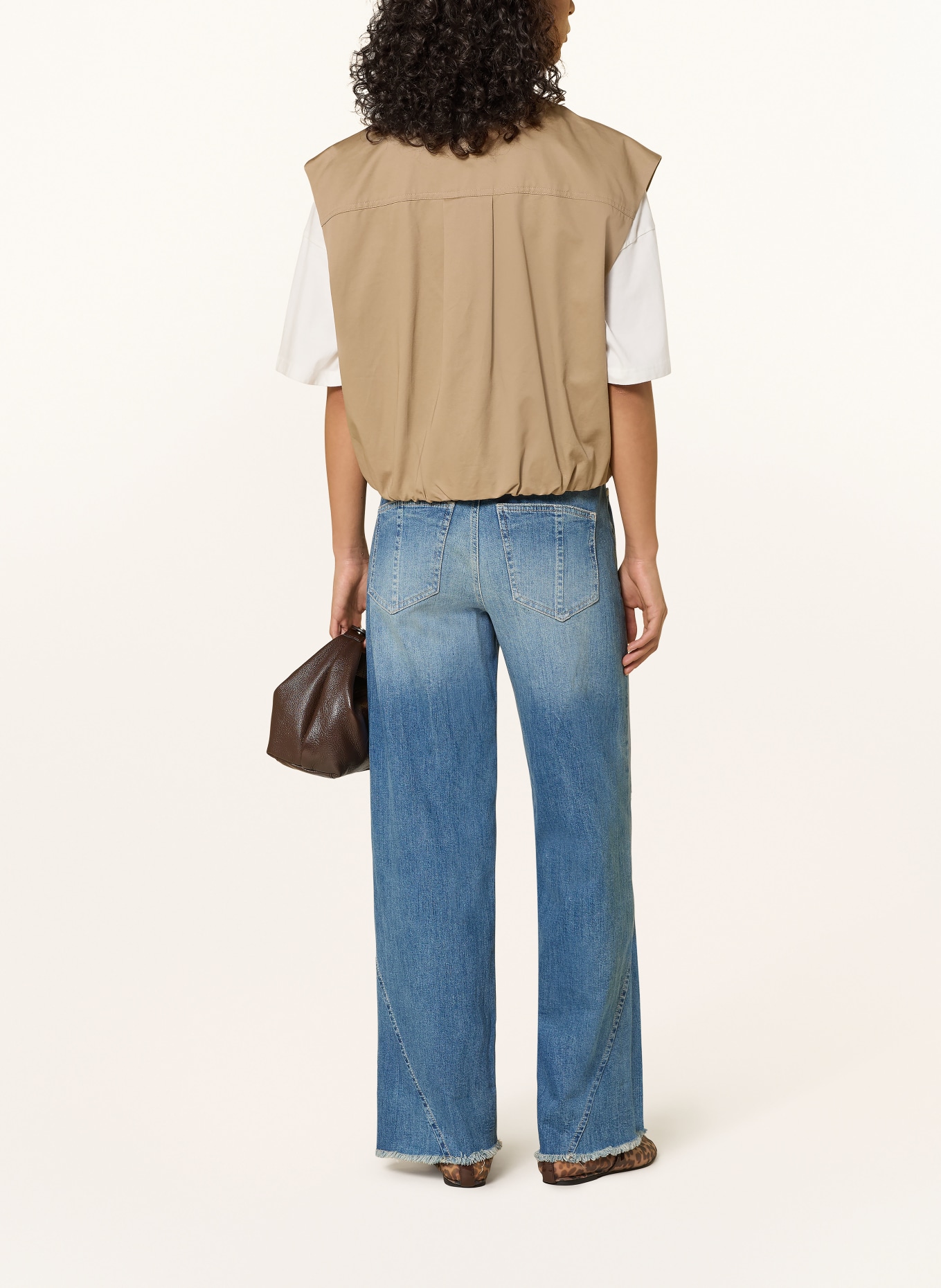 GANG Wide Leg Jeans 94CAROLINA: 7773 destroyed midblue