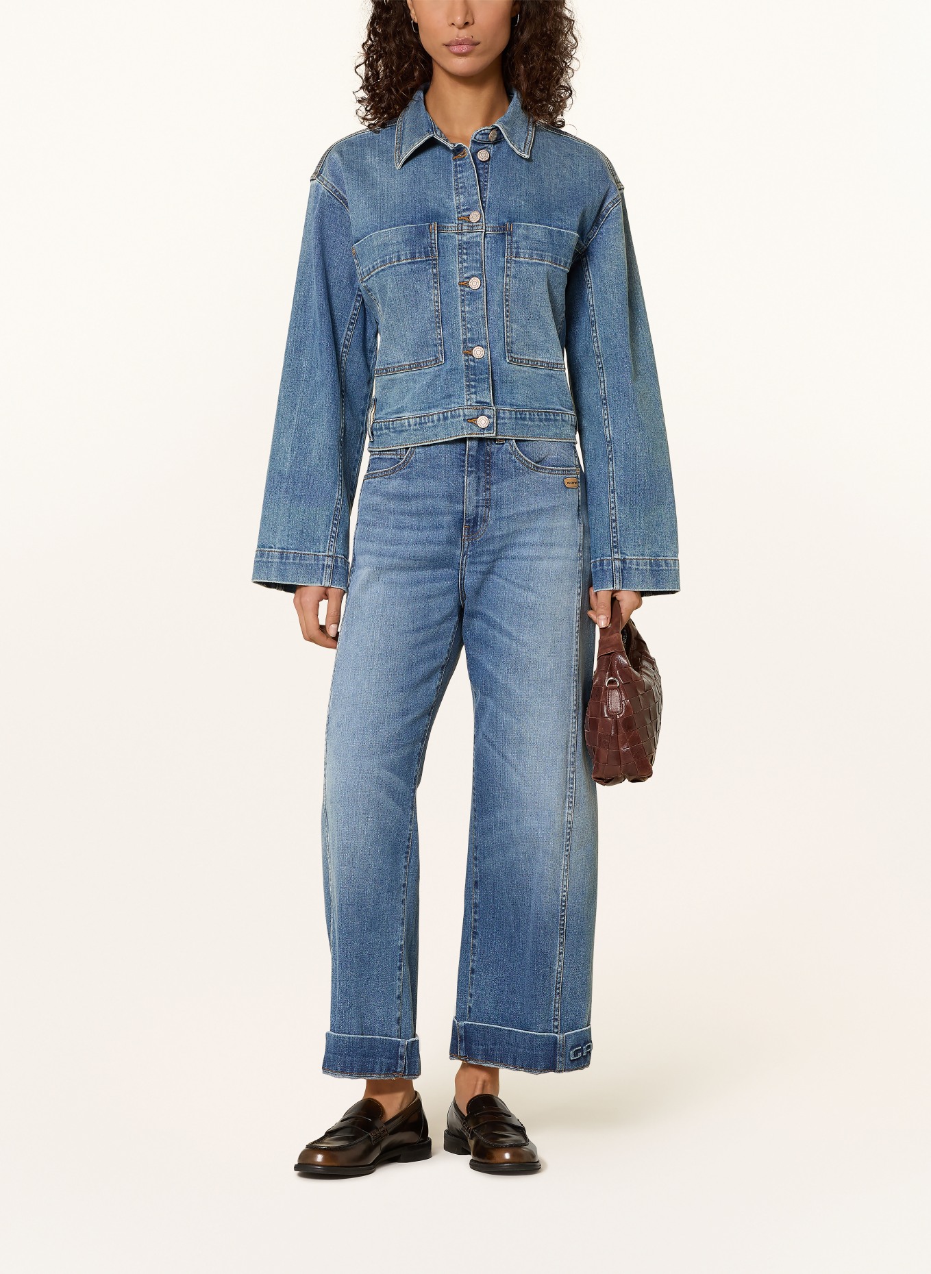 GANG Jeansjacke 94TINA: HELLBLAU