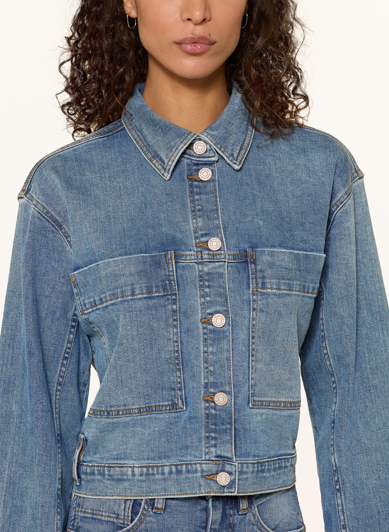 GANG Jeansjacke 94TINA: HELLBLAU