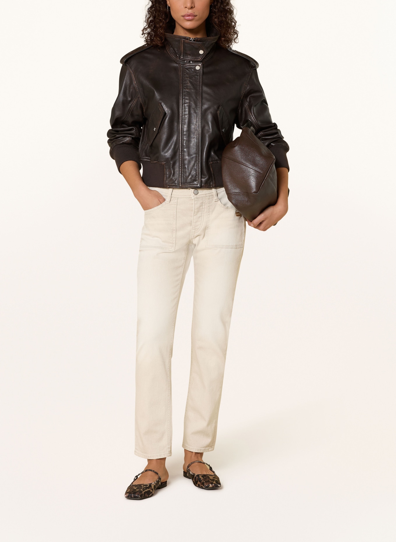 GANG Boyfriend jeans 94NICA WORKER: 7407 washed beige