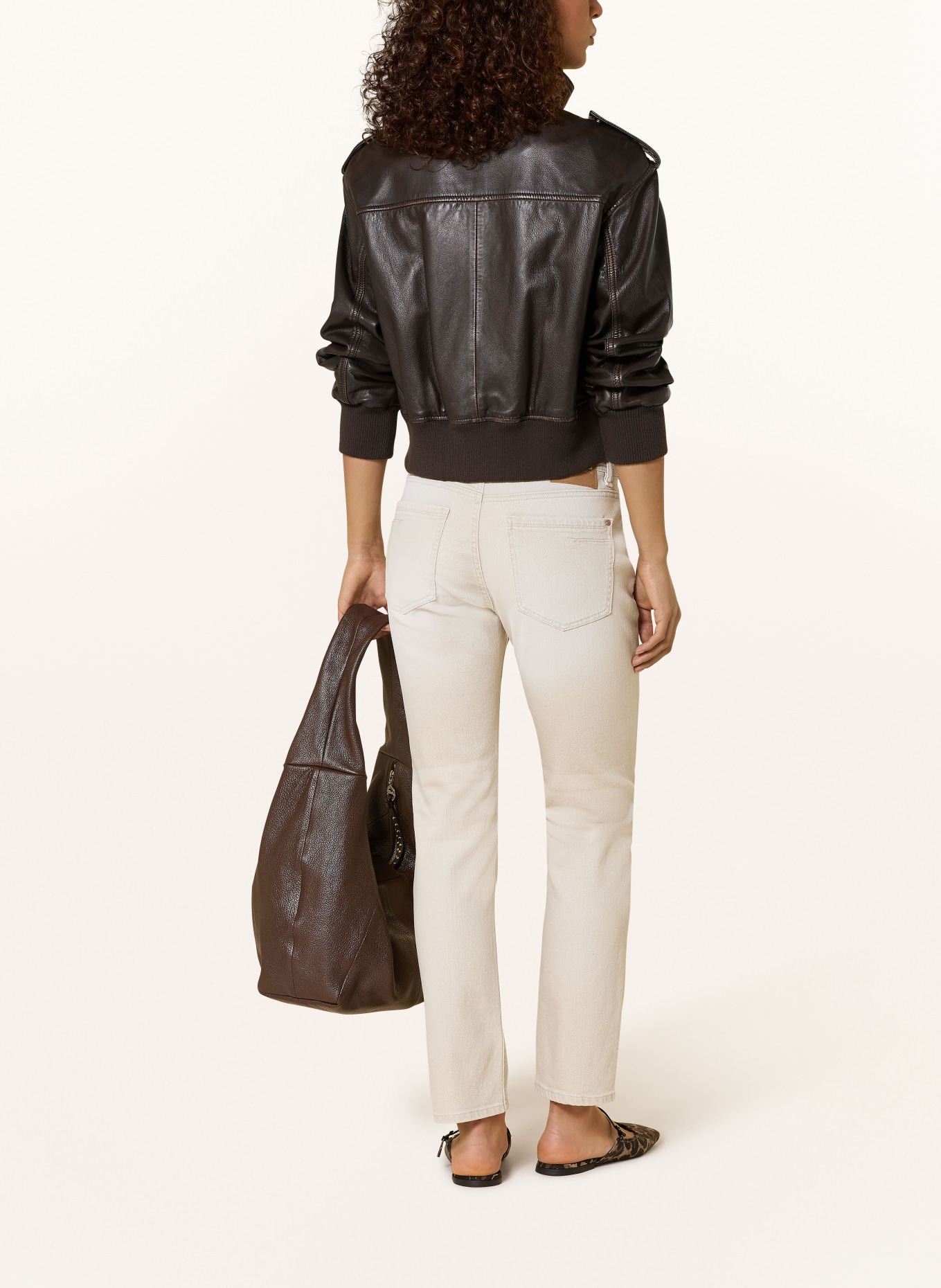 GANG Boyfriend jeans 94NICA WORKER: 7407 washed beige