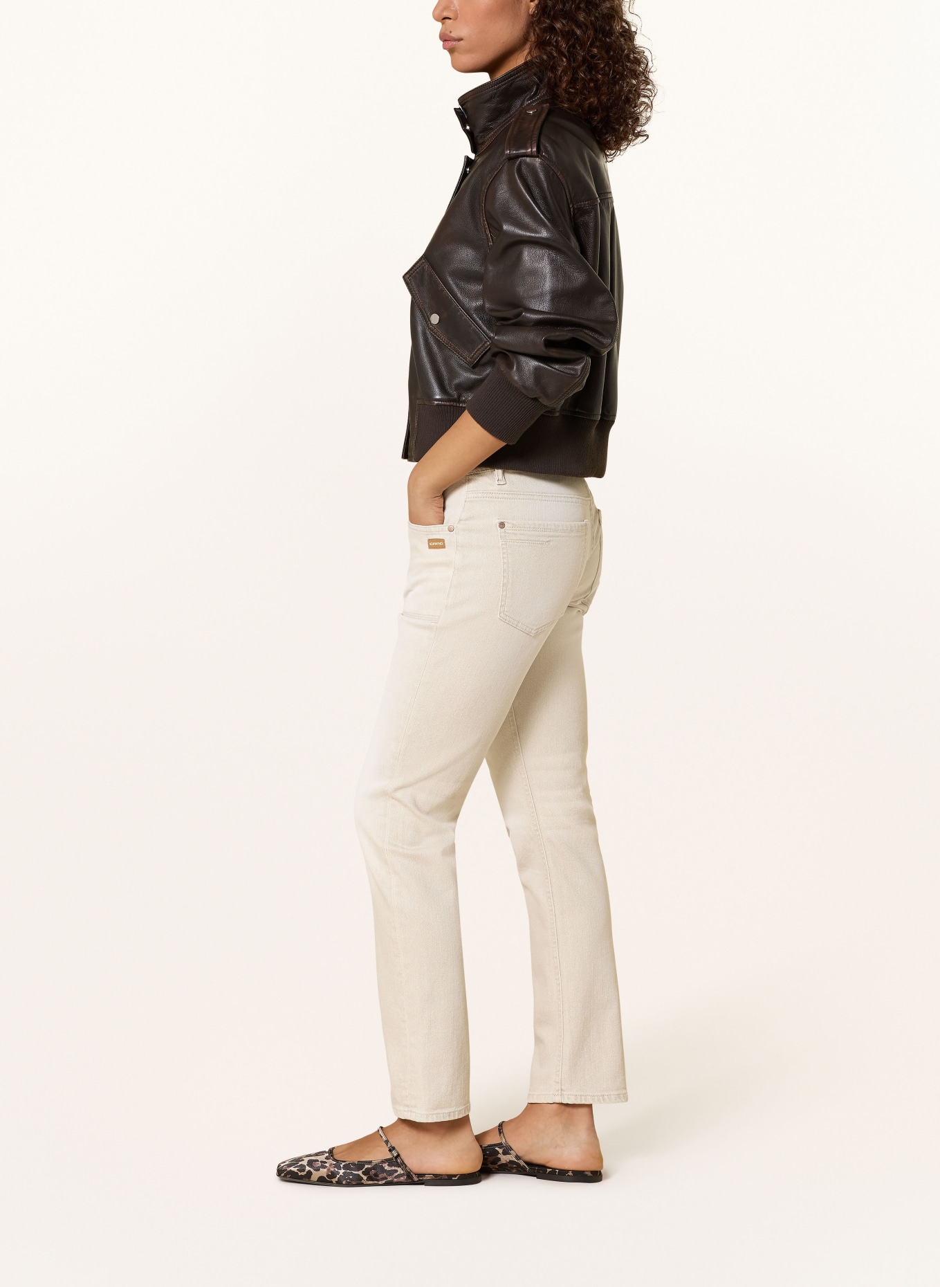 GANG Boyfriend jeans 94NICA WORKER: 7407 washed beige