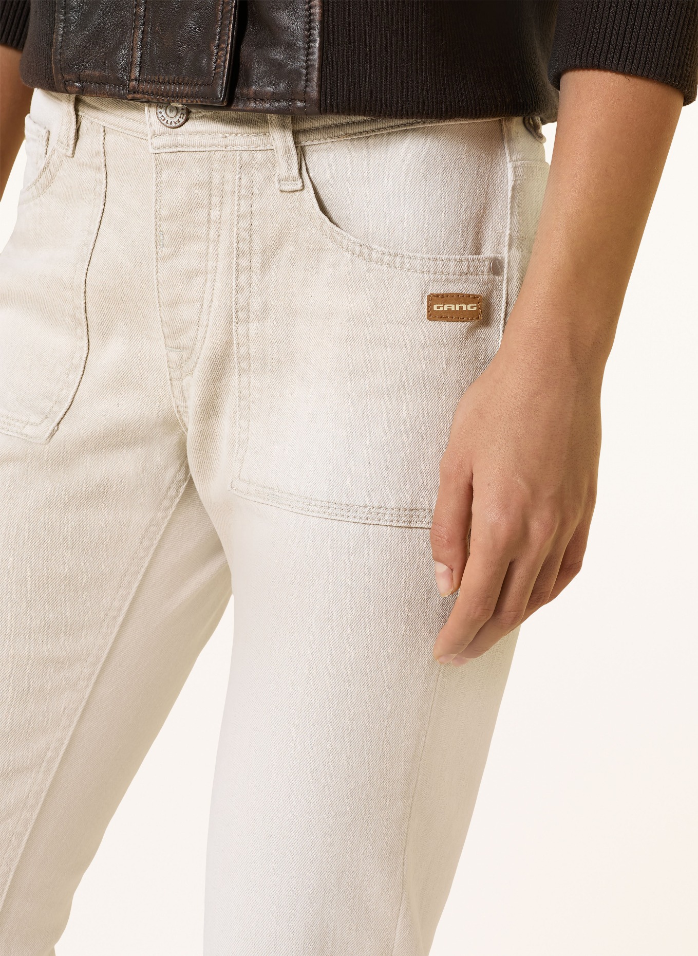 GANG Boyfriend jeans 94NICA WORKER: 7407 washed beige