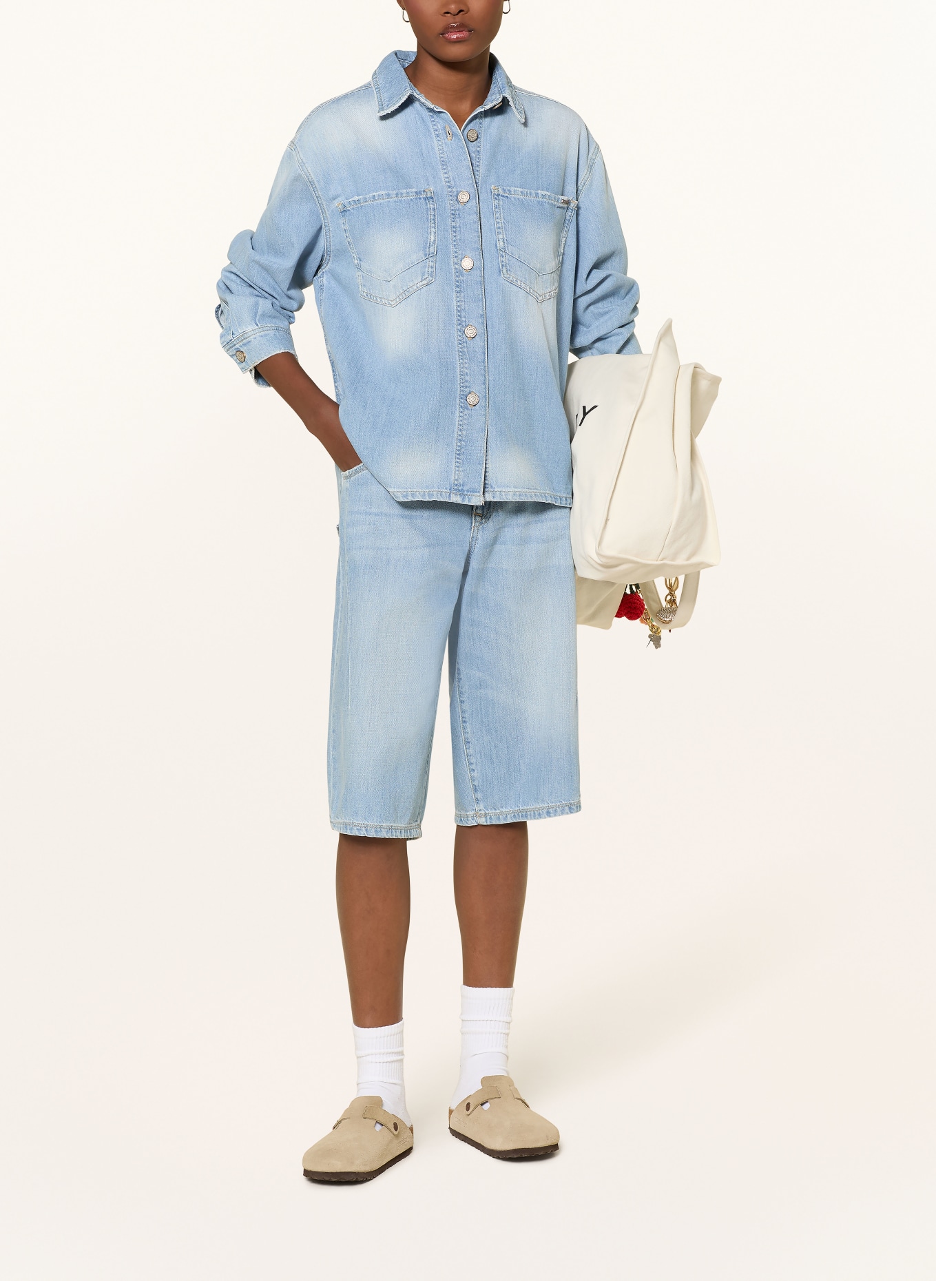 GANG Jeansbermuda 94CLAIRE: 7600 blue vintage