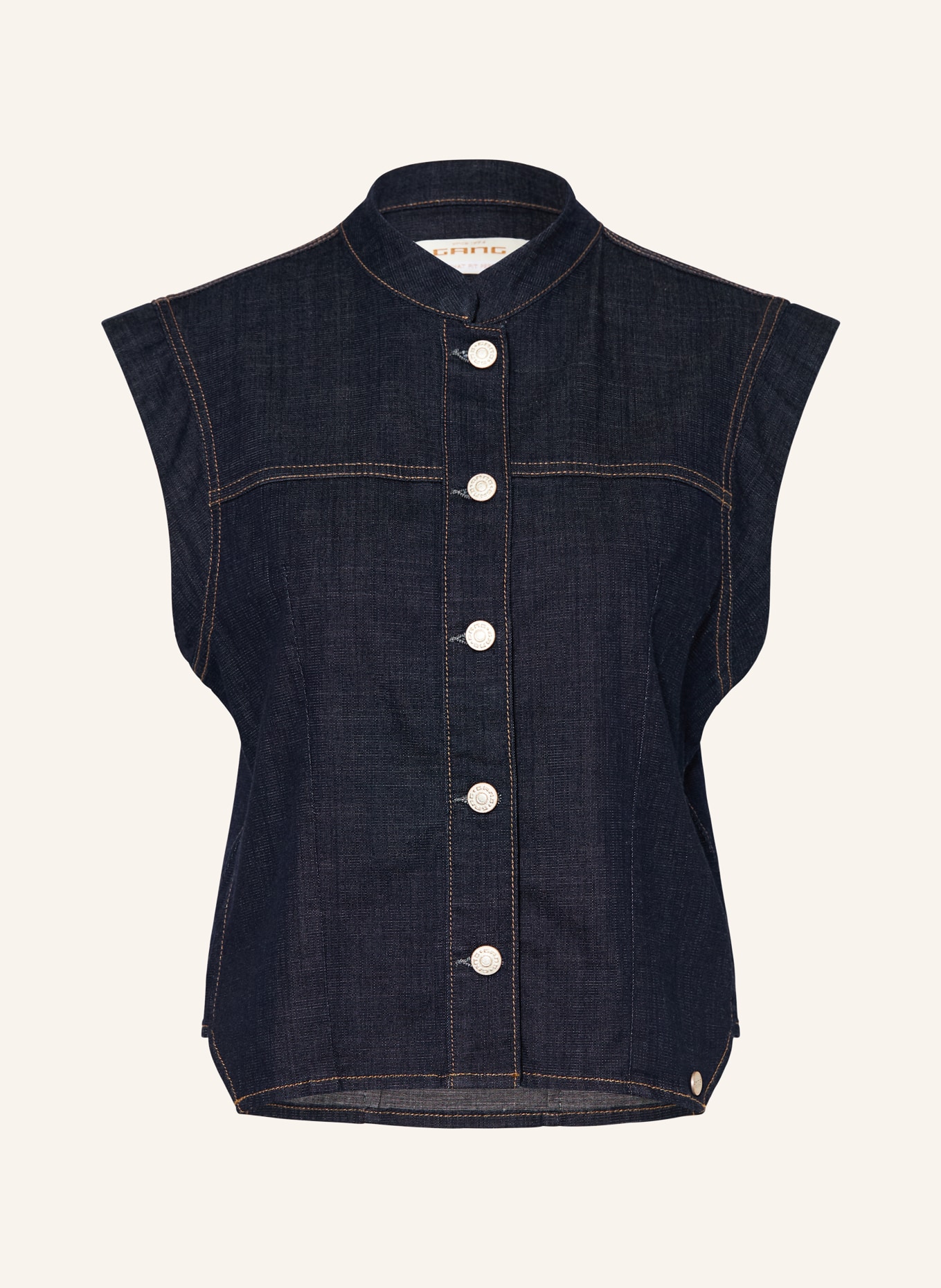 GANG Jeansweste 94LARA: DUNKELBLAU