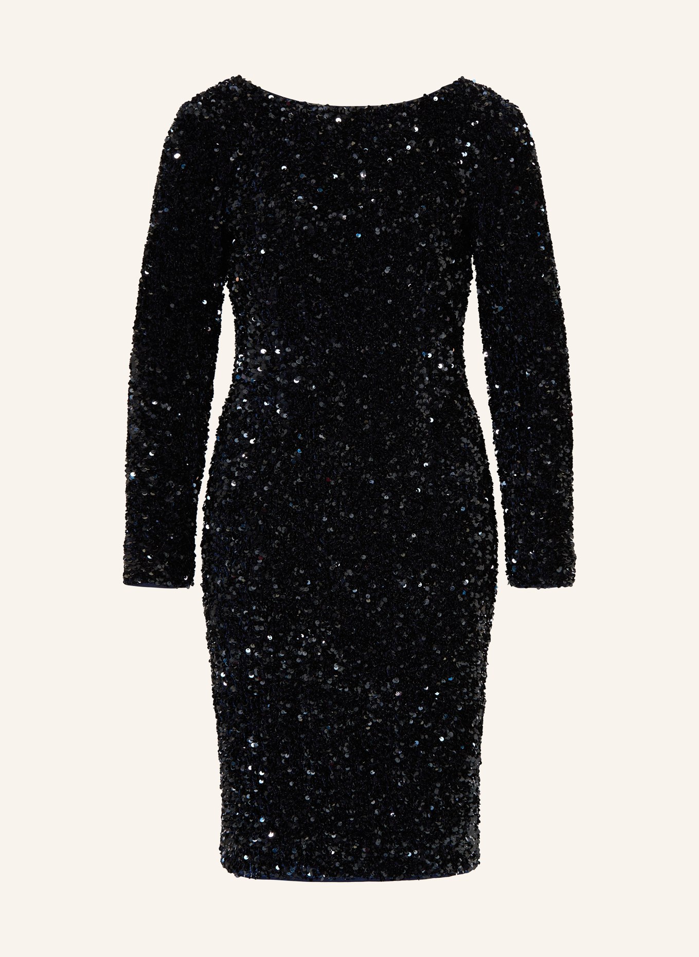 HOBBS SAWYER cocktail dress with sequins: DARK BLUE