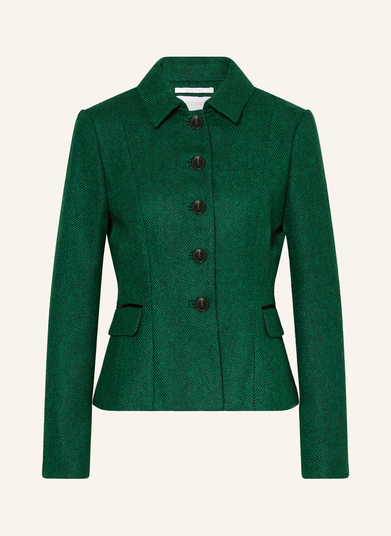 HOBBS DANIELLA blazer: GREEN / DARK BLUE