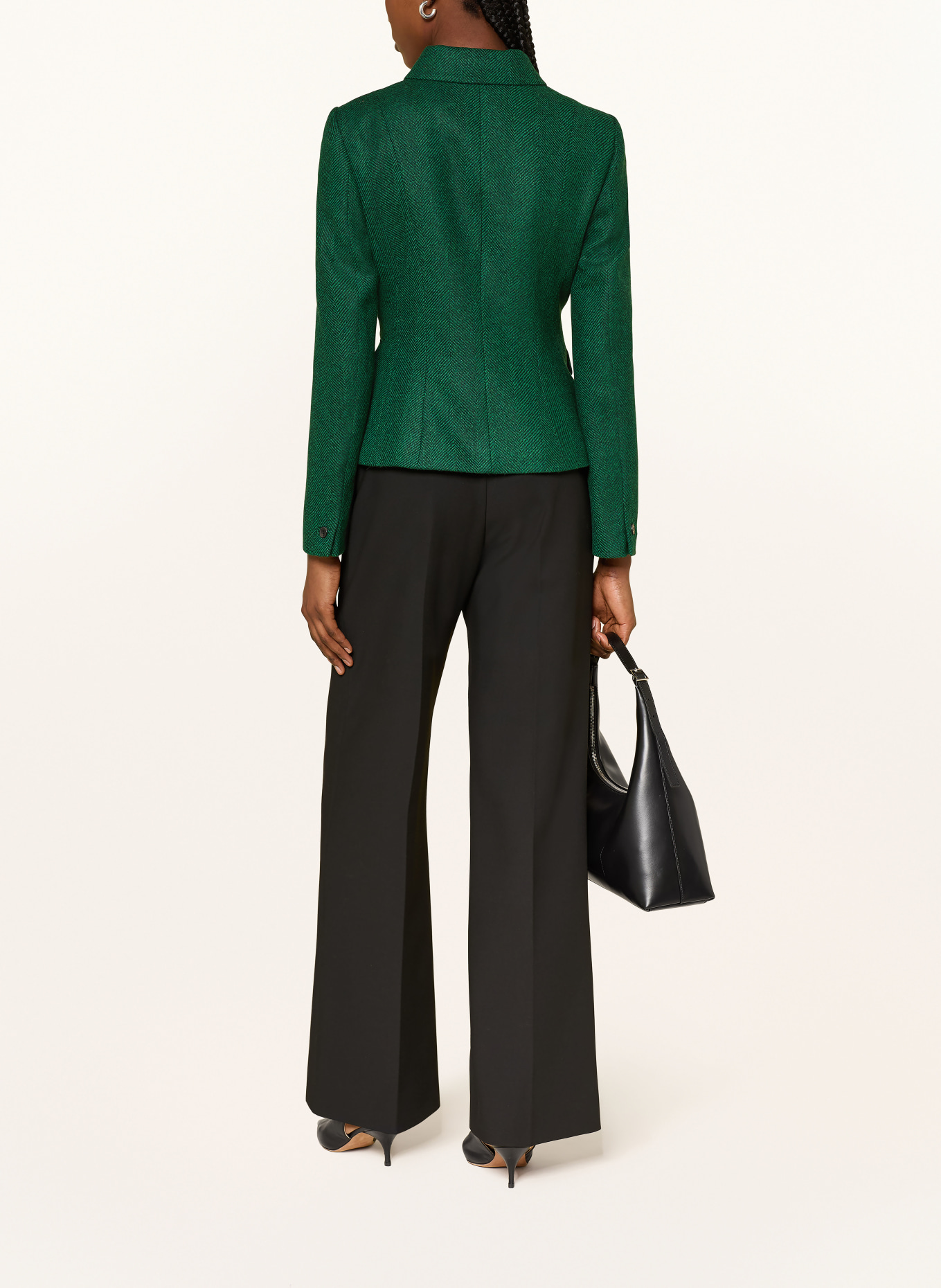HOBBS DANIELLA blazer: GREEN / DARK BLUE