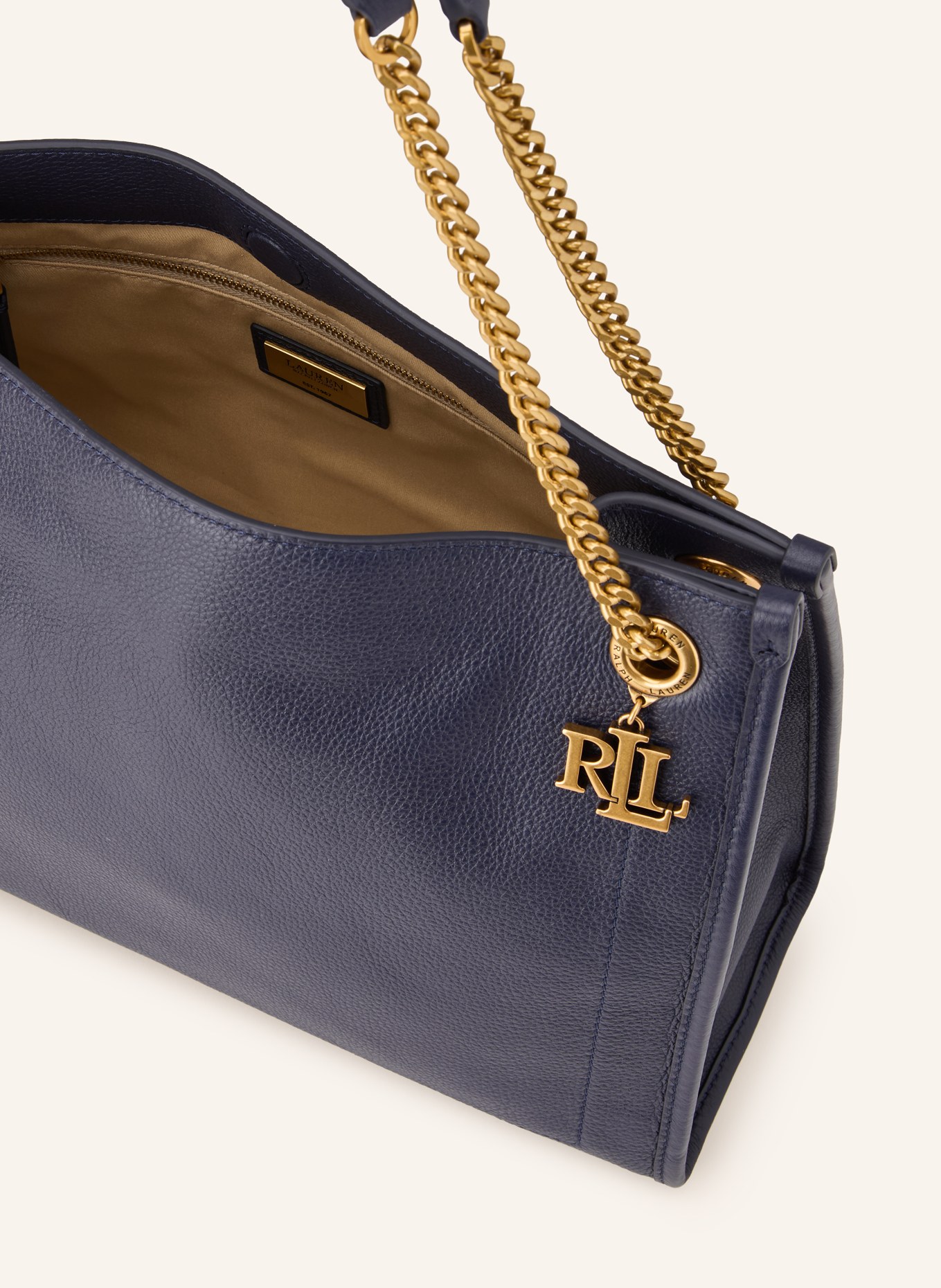 LAUREN RALPH LAUREN Taška přes rameno BRADLEY: TMAVĚ MODRÁ