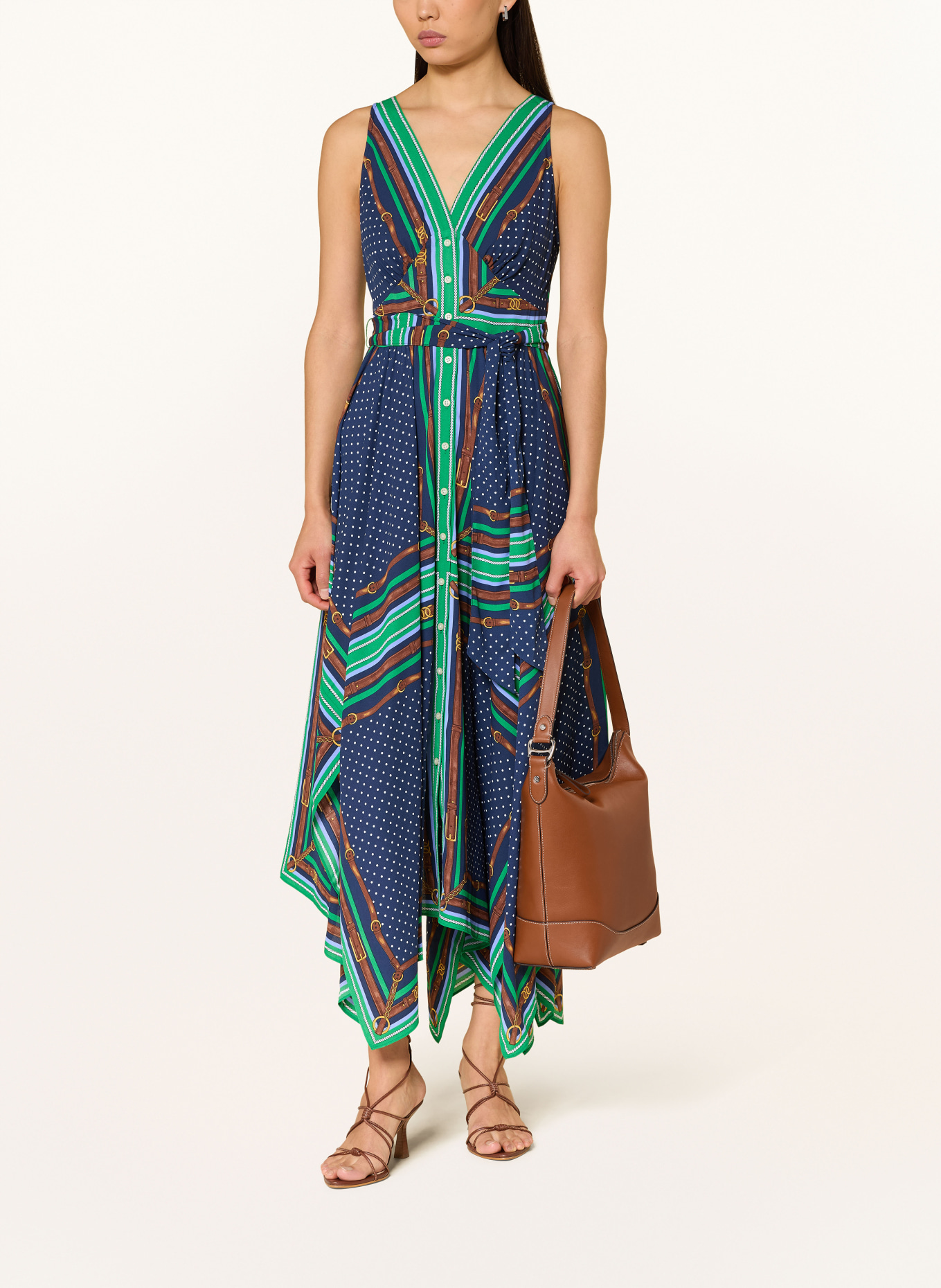 LAUREN RALPH LAUREN Schultertasche: BRAUN