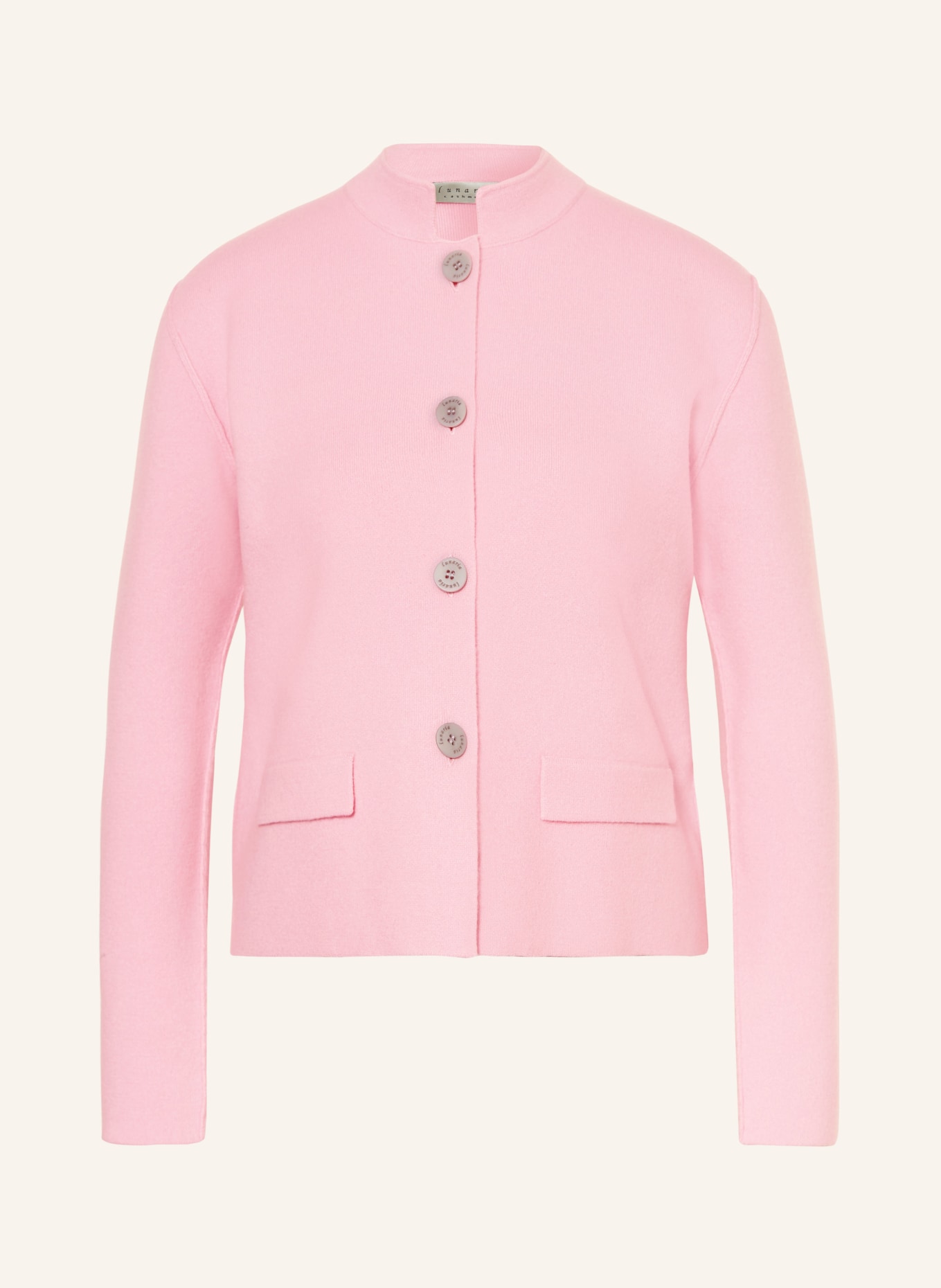 lunaria cashmere Cashmere knit blazer: PINK
