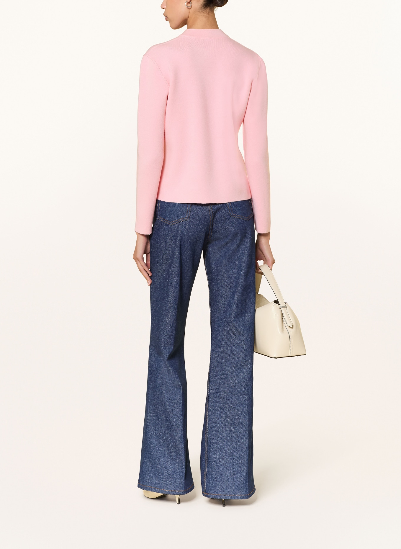 lunaria cashmere Cashmere knit blazer: PINK