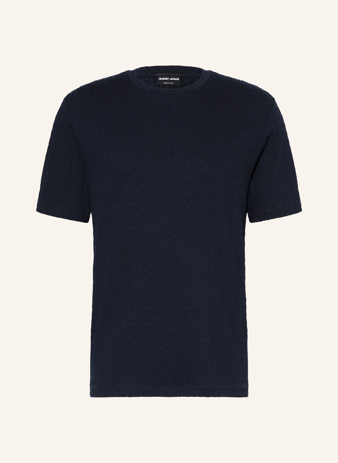 GIORGIO ARMANI Strickshirt: DUNKELBLAU