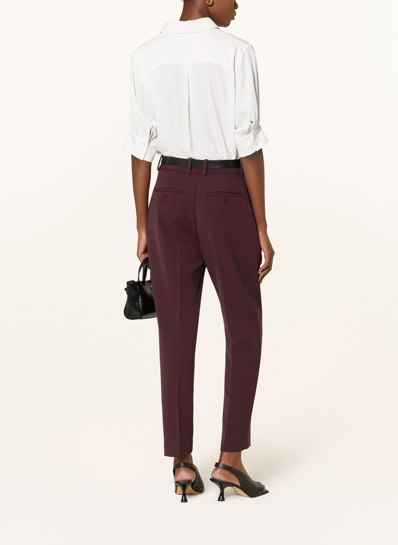 ÉMANOU Hemdbluse mit Seide: WEISS