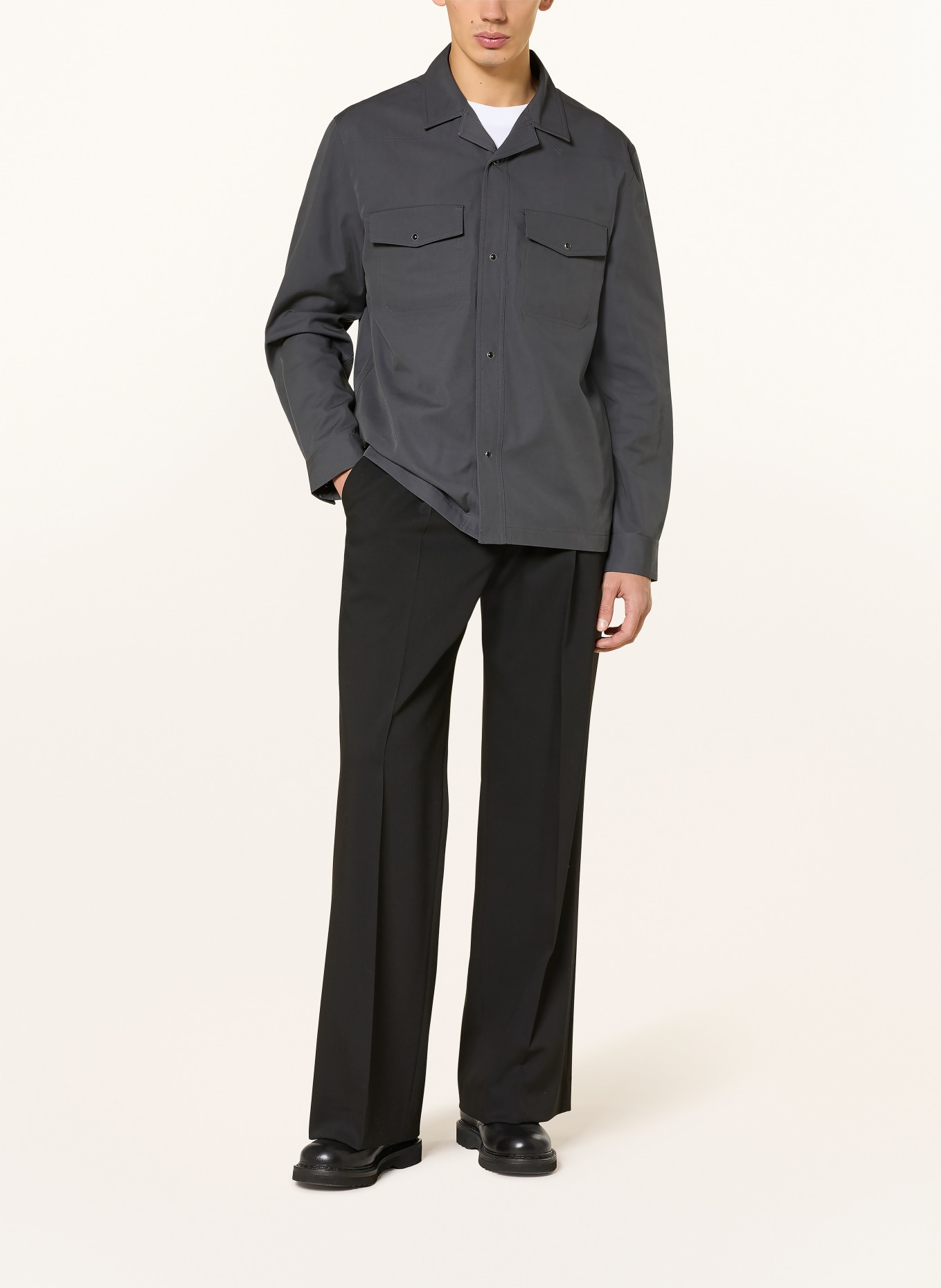 COS Overshirt: DUNKELGRAU