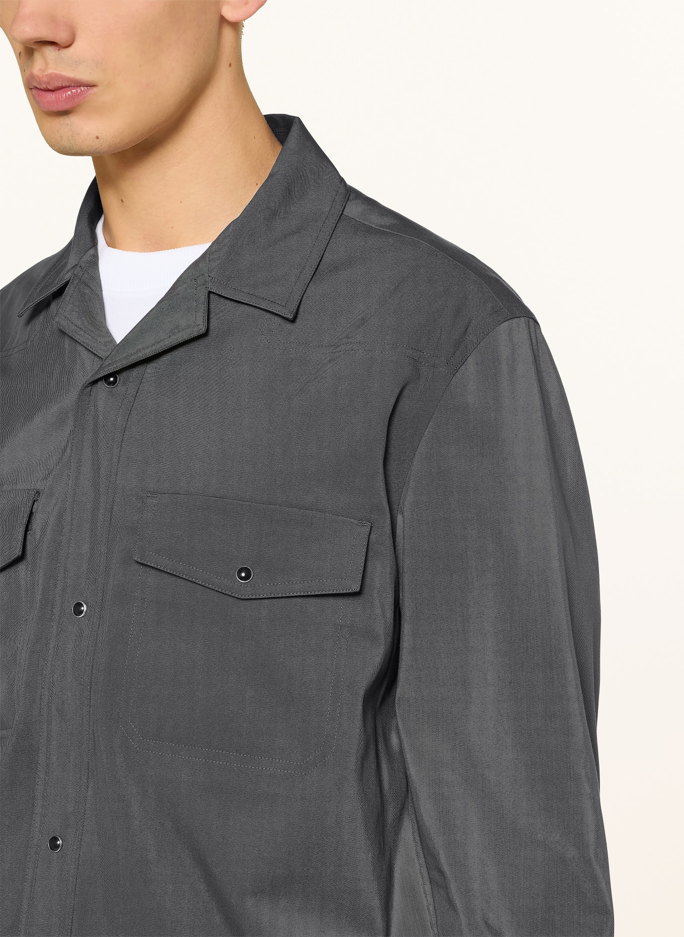 COS Overshirt: DUNKELGRAU