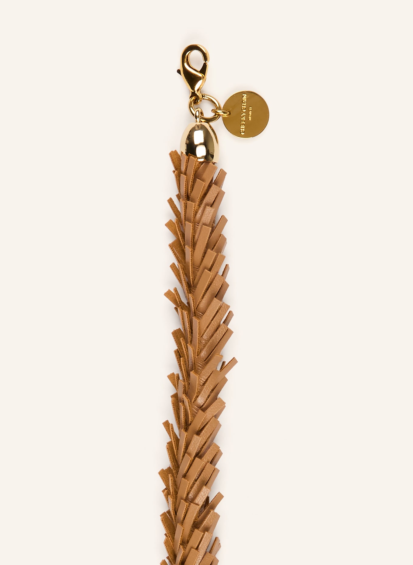 CHEEKY CHAIN MUNICH Łańcuszek do smartfona CAPRI w stylu skórzanym: CAMELOWY