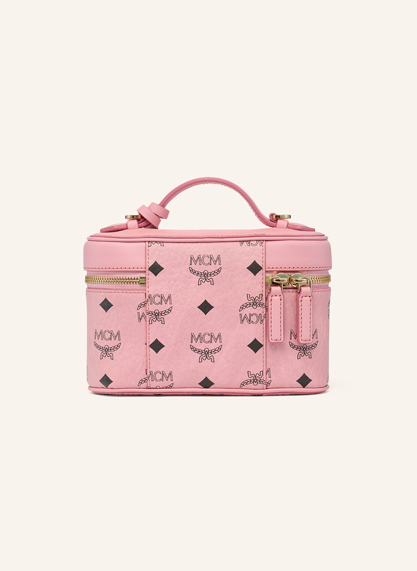 MCM AREN shoulder bag: PINK / GOLD / BLACK