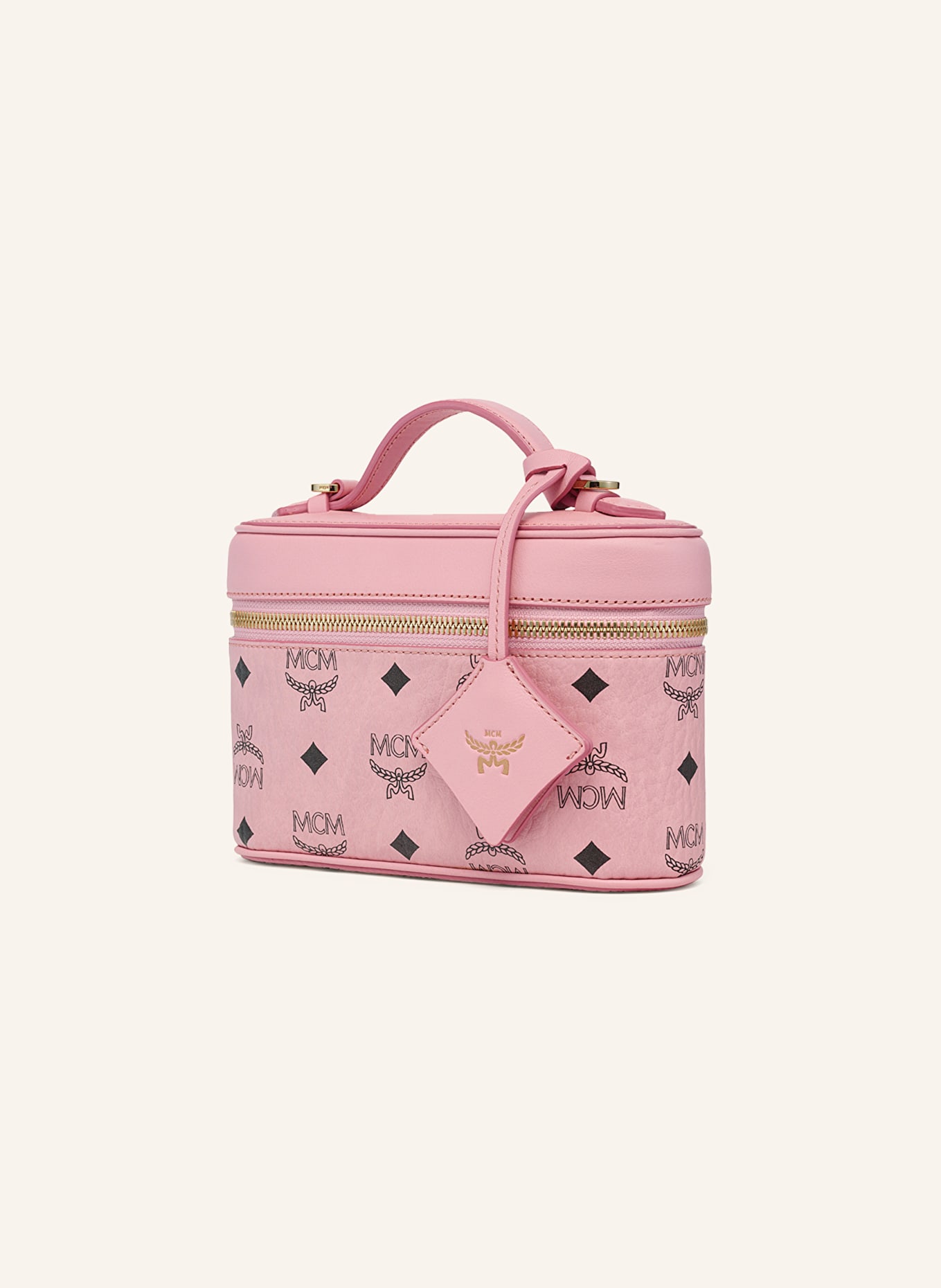 MCM AREN shoulder bag: PINK / GOLD / BLACK