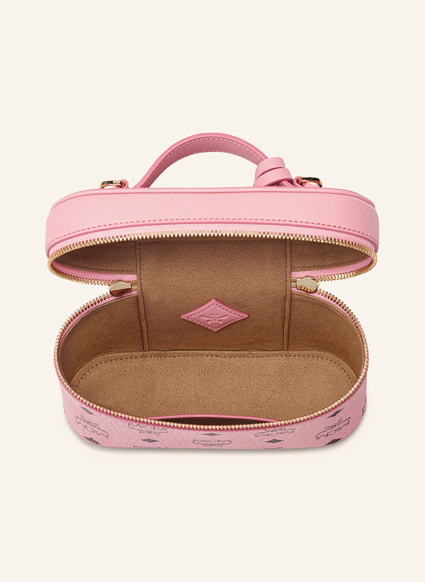 MCM AREN shoulder bag: PINK / GOLD / BLACK
